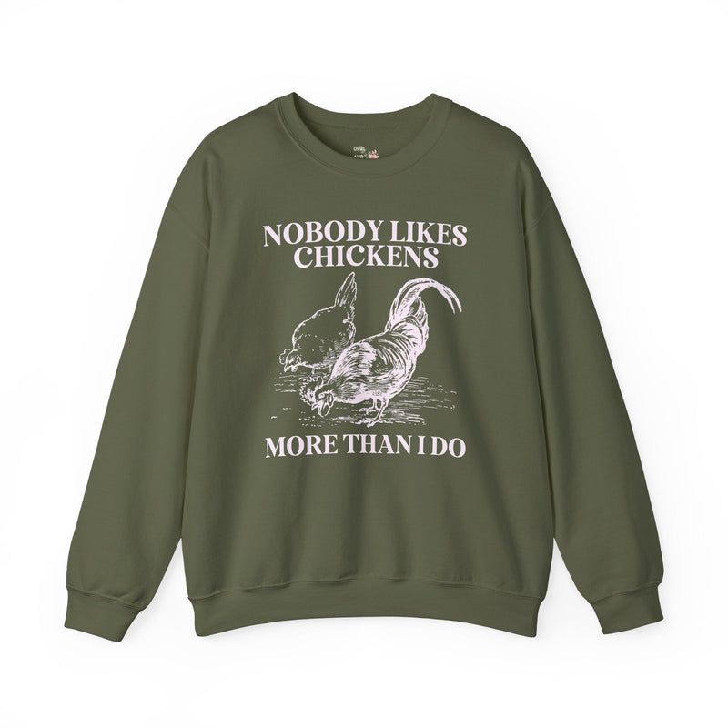 Chicken Lady Funny Saying Shirt, Funny and Cute Chicken Lover Gift for Mothers Day, 90s Throwback Sweatshirt, Hot Pink Aesthetic for Farmer - Opal and June