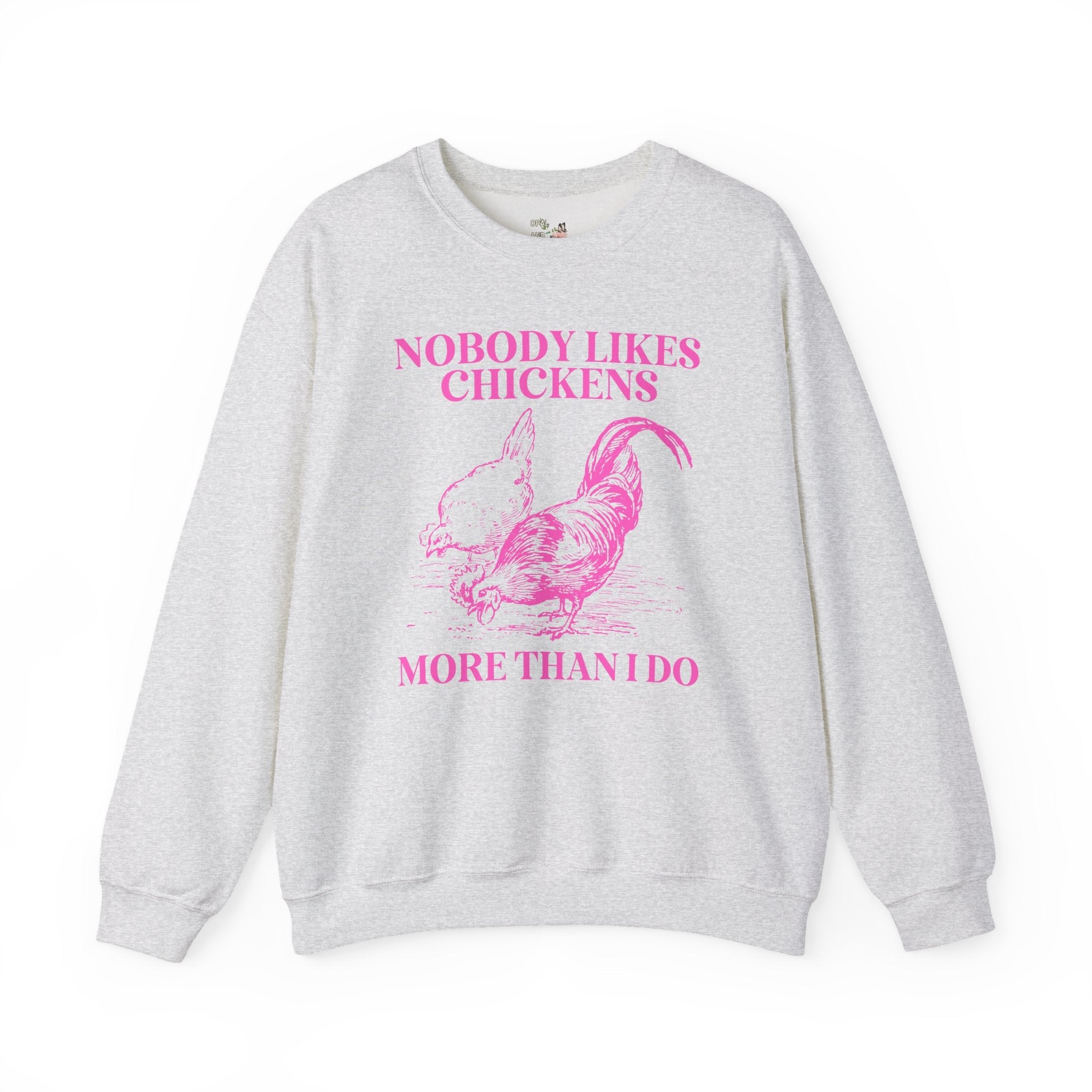 Chicken Lady Funny Saying Shirt, Funny and Cute Chicken Lover Gift for Mothers Day, 90s Throwback Sweatshirt, Hot Pink Aesthetic for Farmer - Opal and June