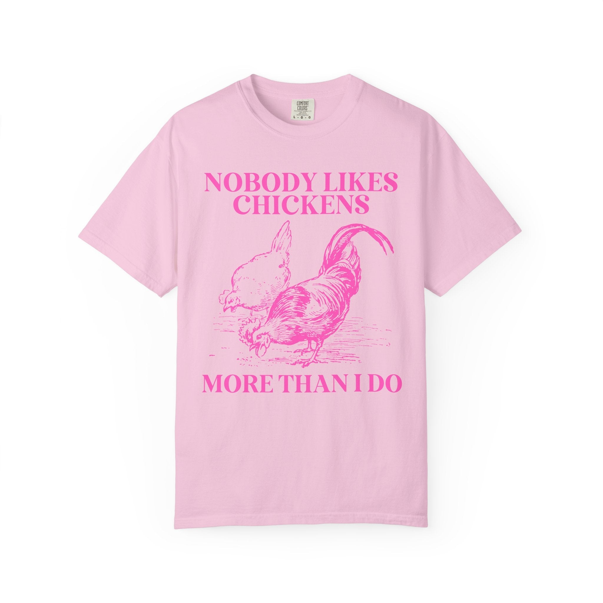 Chicken Lady Funny Saying Shirt, Funny and Cute Chicken Lover Gift for Mothers Day, 90s Throwback T-Shirt with Hot Pink Aesthetic for Farmer - Opal and June
