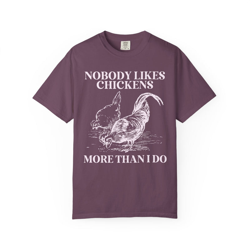 Chicken Lady Funny Saying Shirt, Funny and Cute Chicken Lover Gift for Mothers Day, 90s Throwback T-Shirt with Hot Pink Aesthetic for Farmer - Opal and June