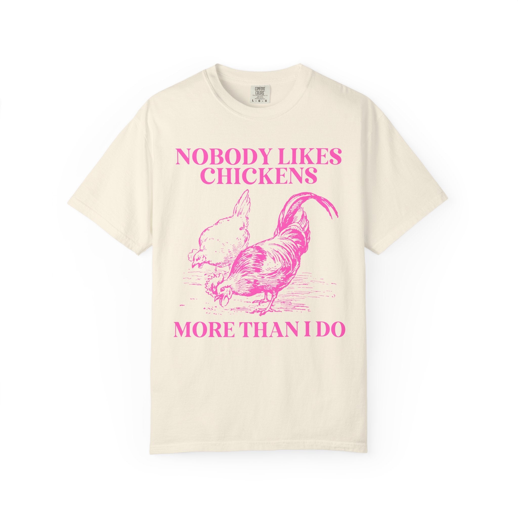 Chicken Lady Funny Saying Shirt, Funny and Cute Chicken Lover Gift for Mothers Day, 90s Throwback T-Shirt with Hot Pink Aesthetic for Farmer - Opal and June