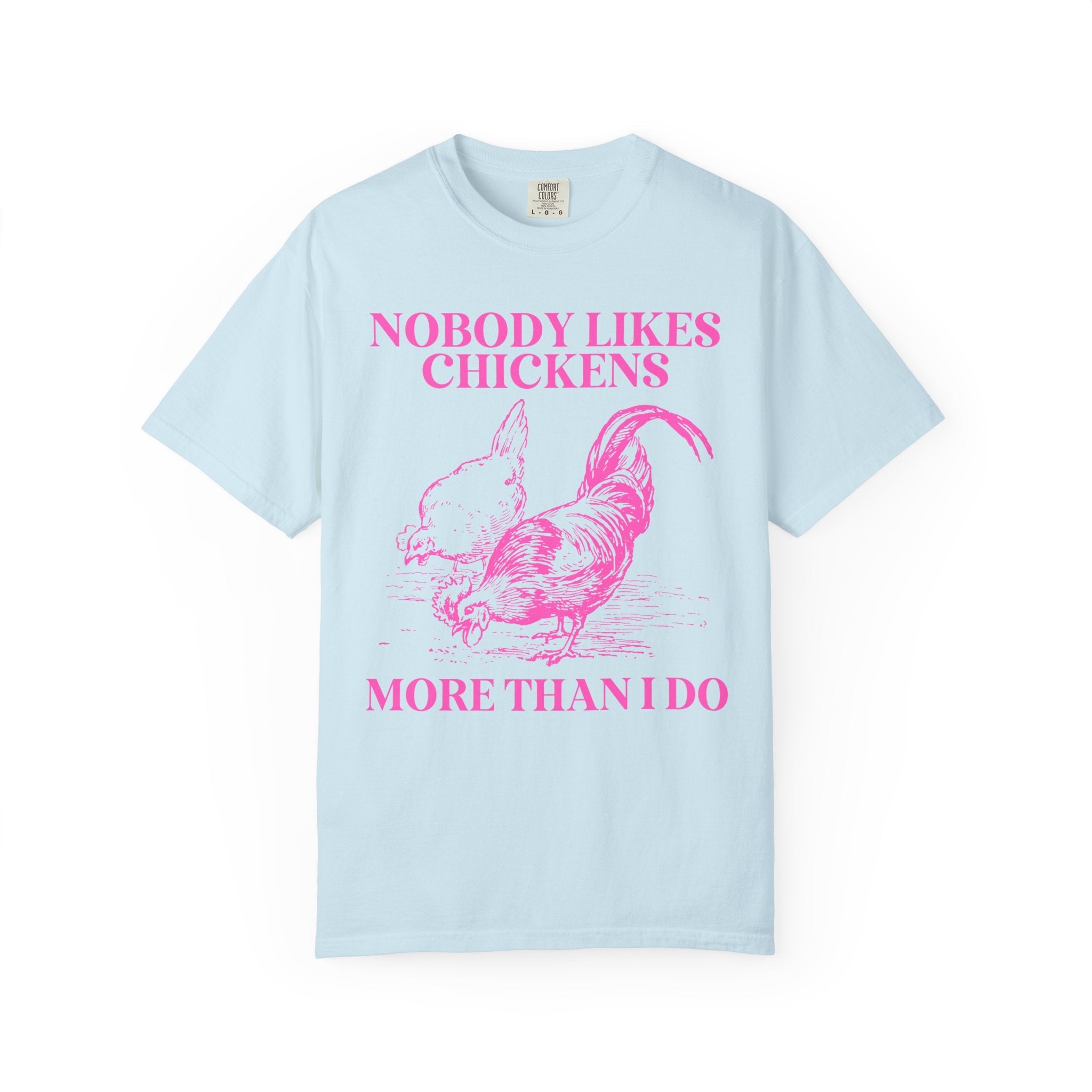 Chicken Lady Funny Saying Shirt, Funny and Cute Chicken Lover Gift for Mothers Day, 90s Throwback T-Shirt with Hot Pink Aesthetic for Farmer - Opal and June
