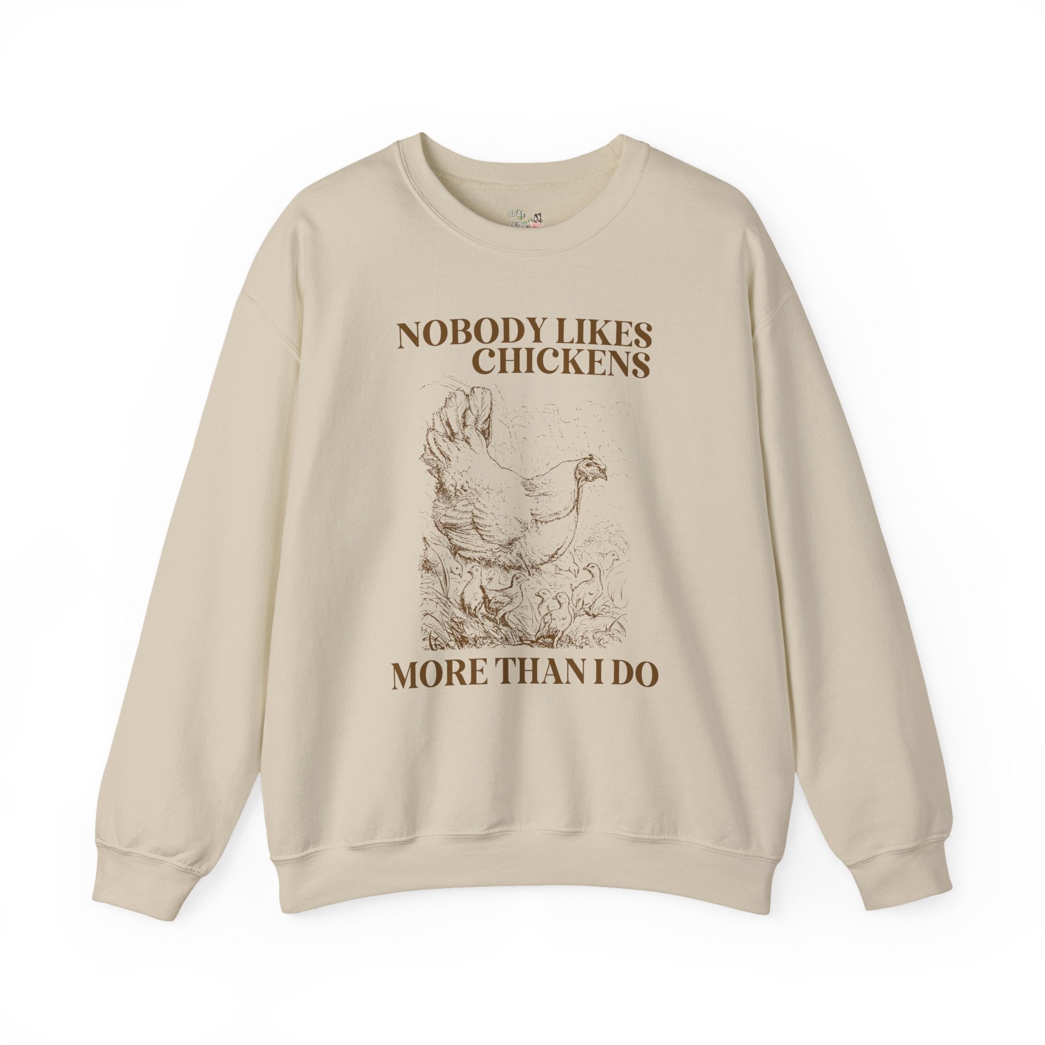 Chicken Lady Funny Saying Sweatshirt, Funny and Cute Chicken Lover Mothers Day Gift, 90s Throwback, Retro Grunge Aesthetic Shirt for Farmer - Opal and June