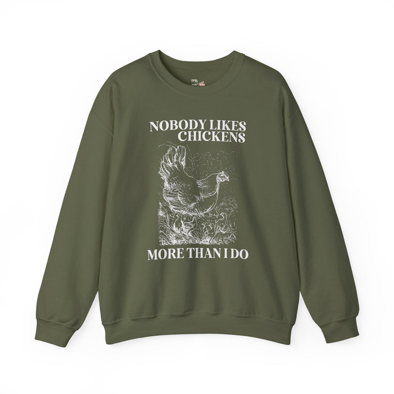 Chicken Lady Funny Saying Sweatshirt, Funny and Cute Chicken Lover Mothers Day Gift, 90s Throwback, Retro Grunge Aesthetic Shirt for Farmer - Opal and June