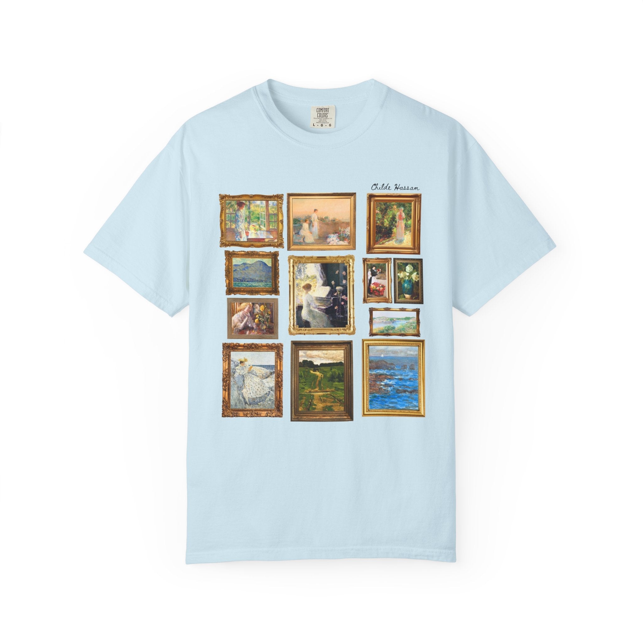 Childe Hassam Art History T-Shirt: Famous Paintings by 19th Century American Impressionist Artist, Humanites Major or Art History Buff Gift - Opal and June