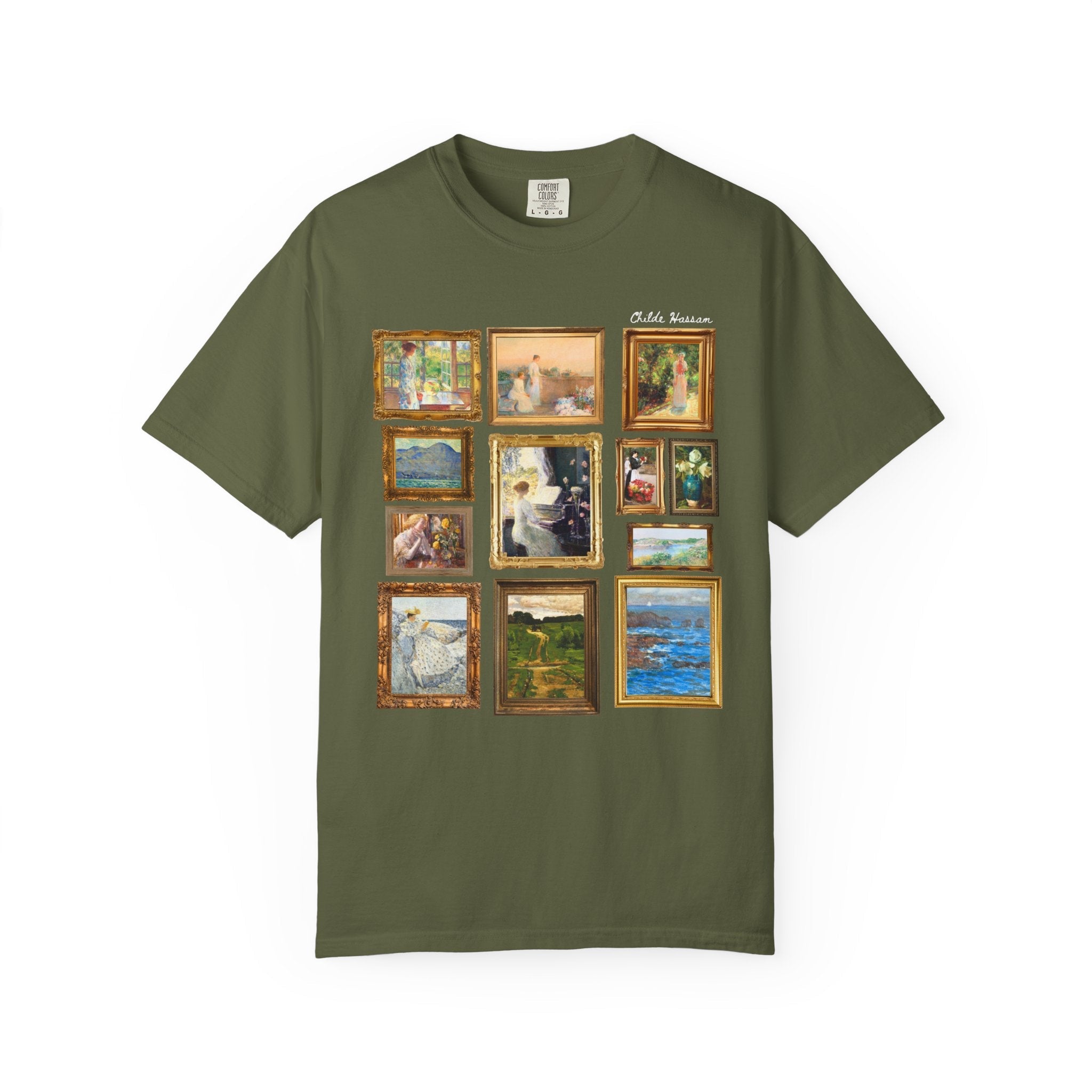 Childe Hassam Art History T-Shirt: Famous Paintings by 19th Century American Impressionist Artist, Humanites Major or Art History Buff Gift - Opal and June