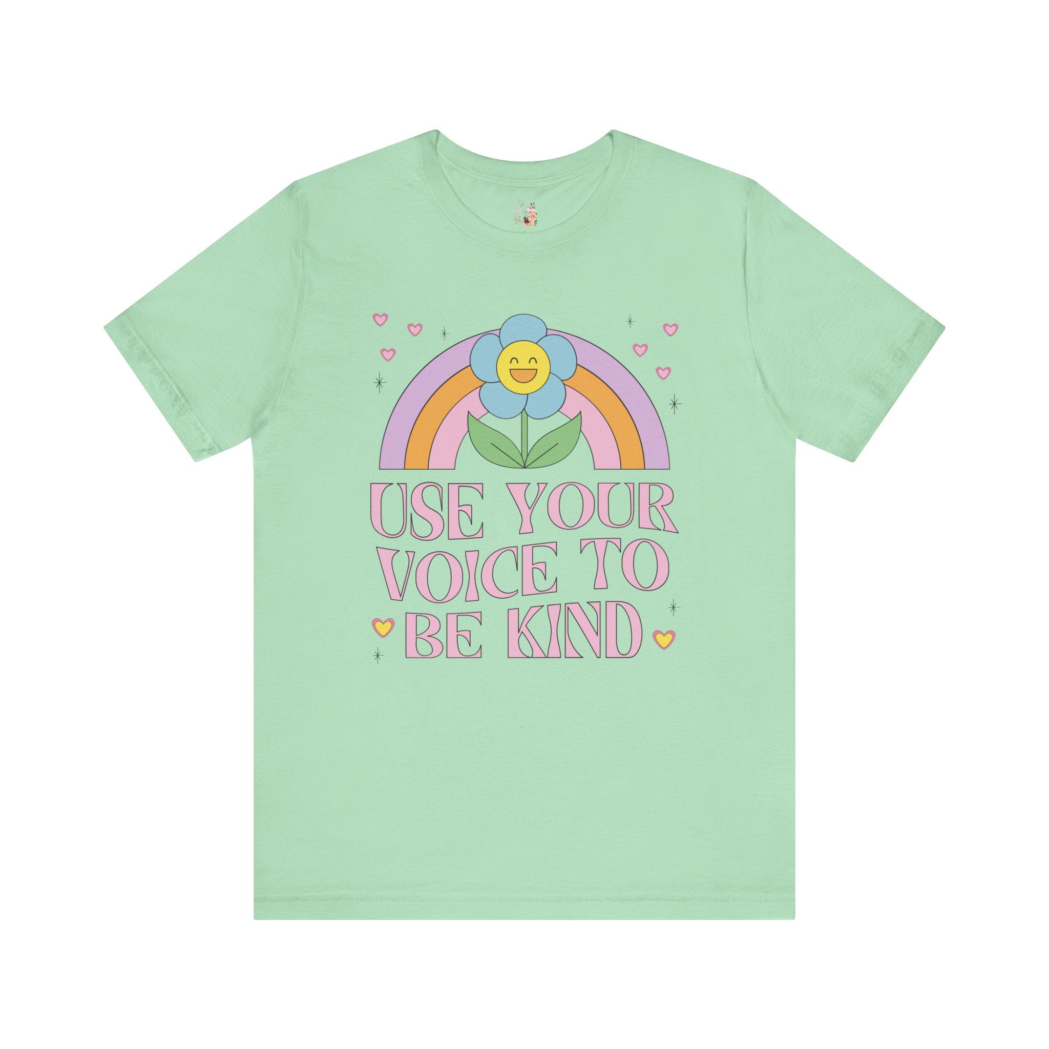 Choose Kindness Shirt with Flower and Rainbow - Opal and June