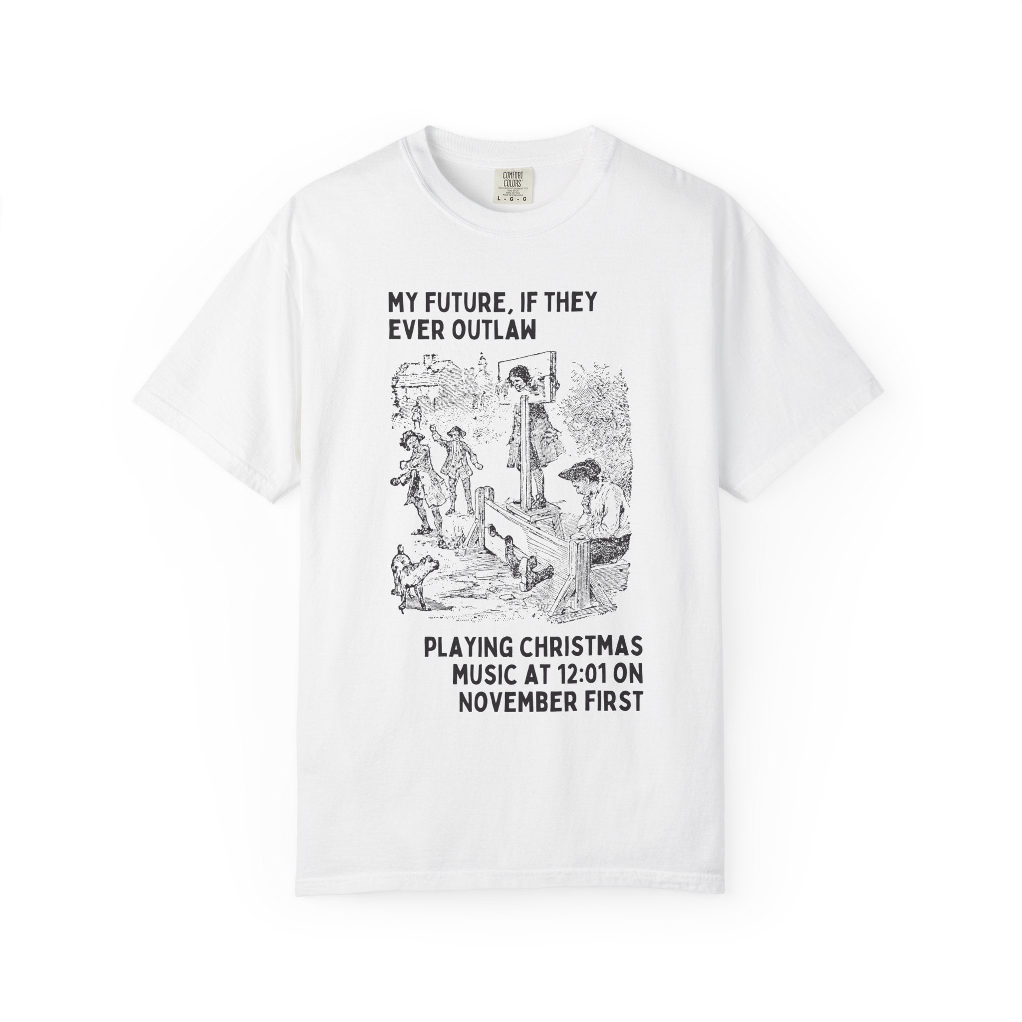 Christmas Lover Halloween Tee Shirt for Friend Obsessed with Christmas Music, Funny Saying Christmas T-Shirt for November, Vintage Aesthetic - Opal and June