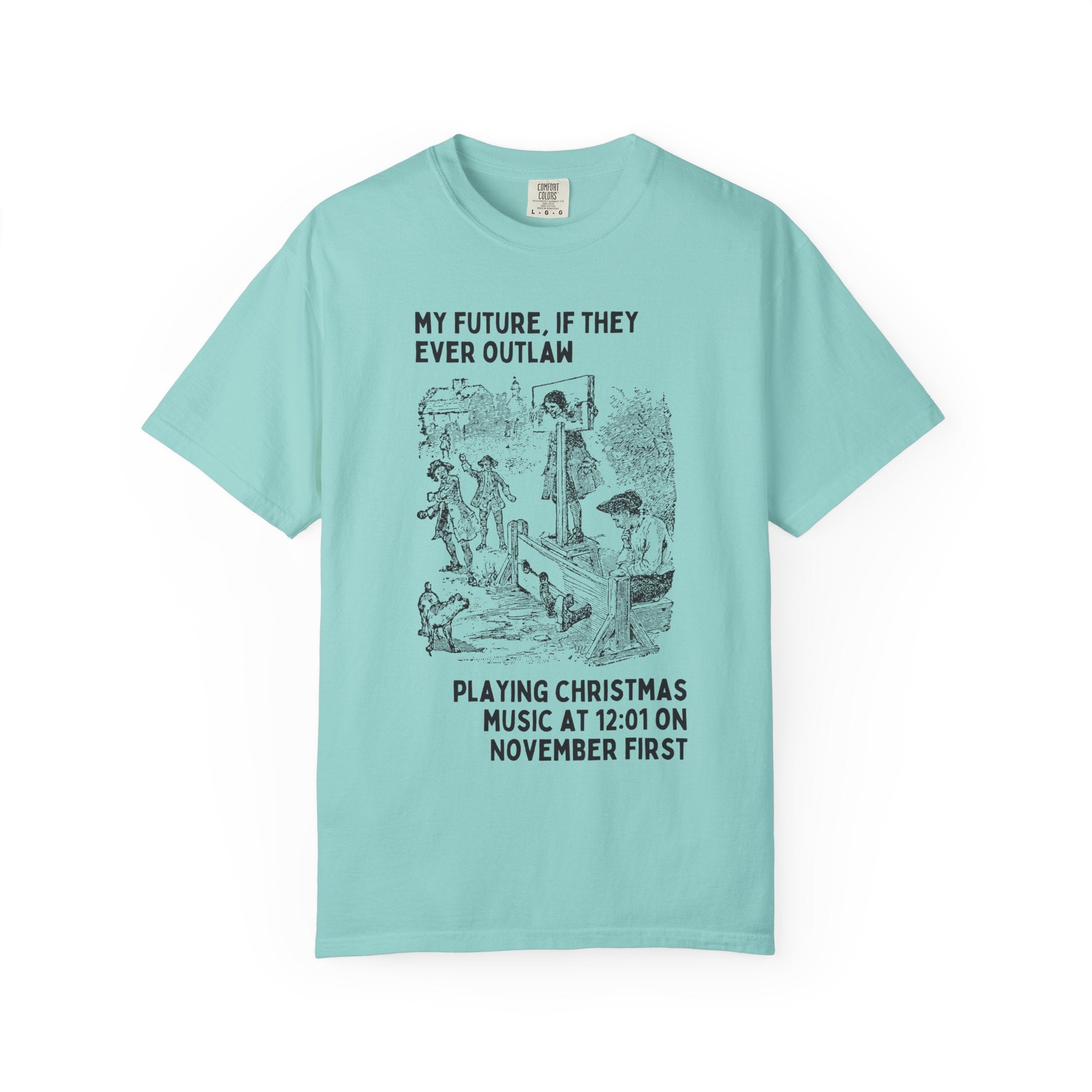 Christmas Lover Halloween Tee Shirt for Friend Obsessed with Christmas Music, Funny Saying Christmas T-Shirt for November, Vintage Aesthetic - Opal and June