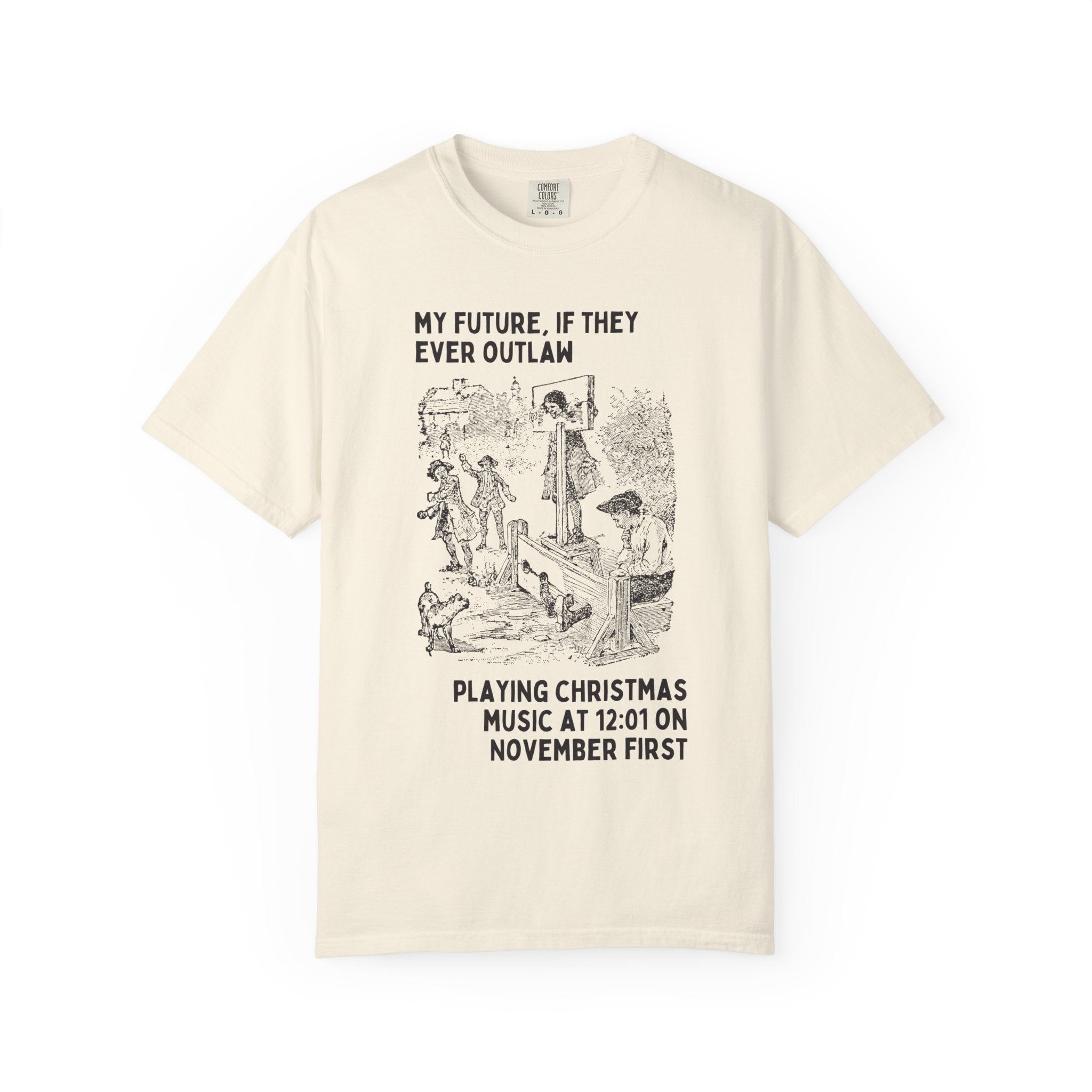 Christmas Lover Halloween Tee Shirt for Friend Obsessed with Christmas Music, Funny Saying Christmas T-Shirt for November, Vintage Aesthetic - Opal and June