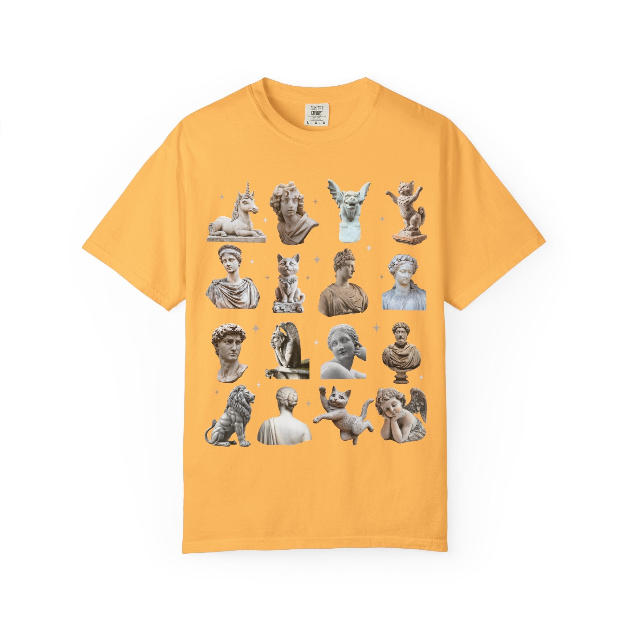 Classic Statues Mixed with Funny Cat and Unicorn Statues - Opal and June