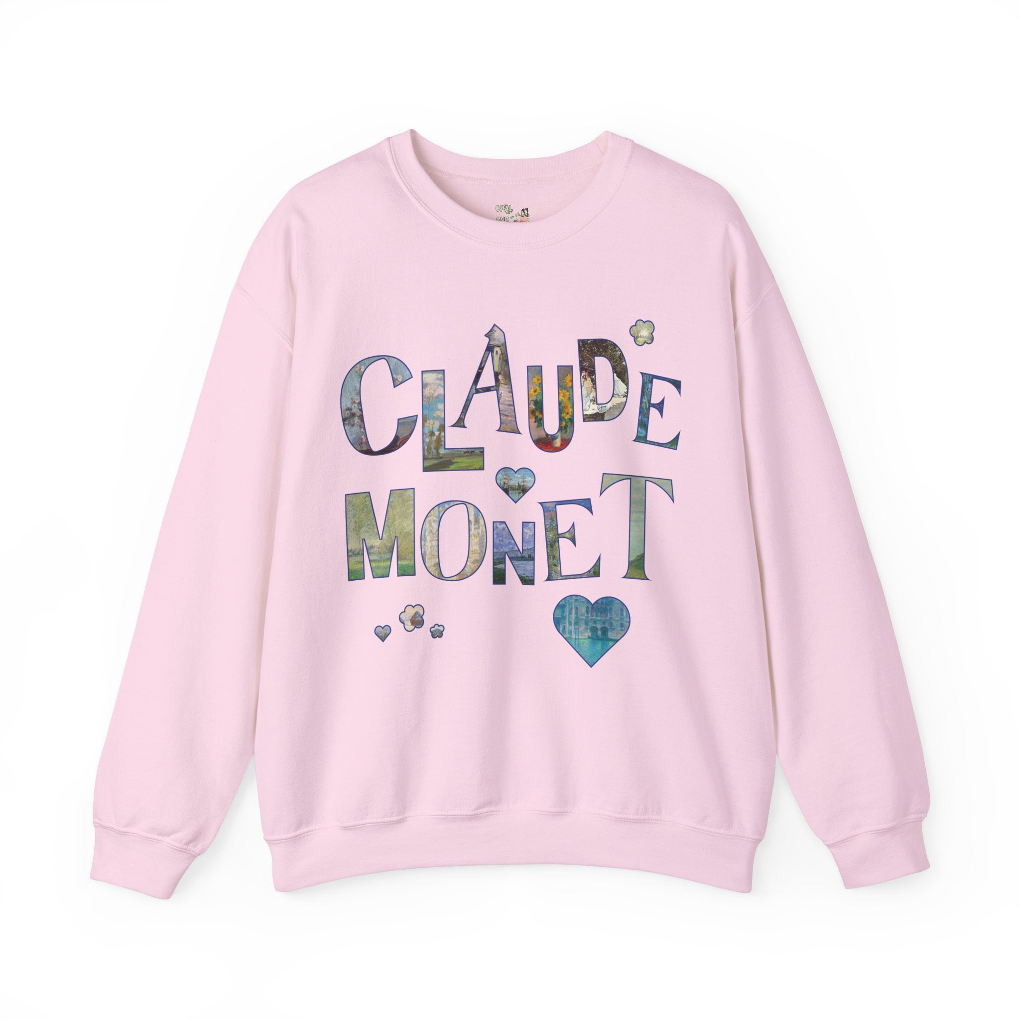 Claude Monet Art History Sweatshirt with Famous Paintings for Friend Who Loves 19th Century Impressionist Art, Colorful Humanites Major Gift - Opal and June