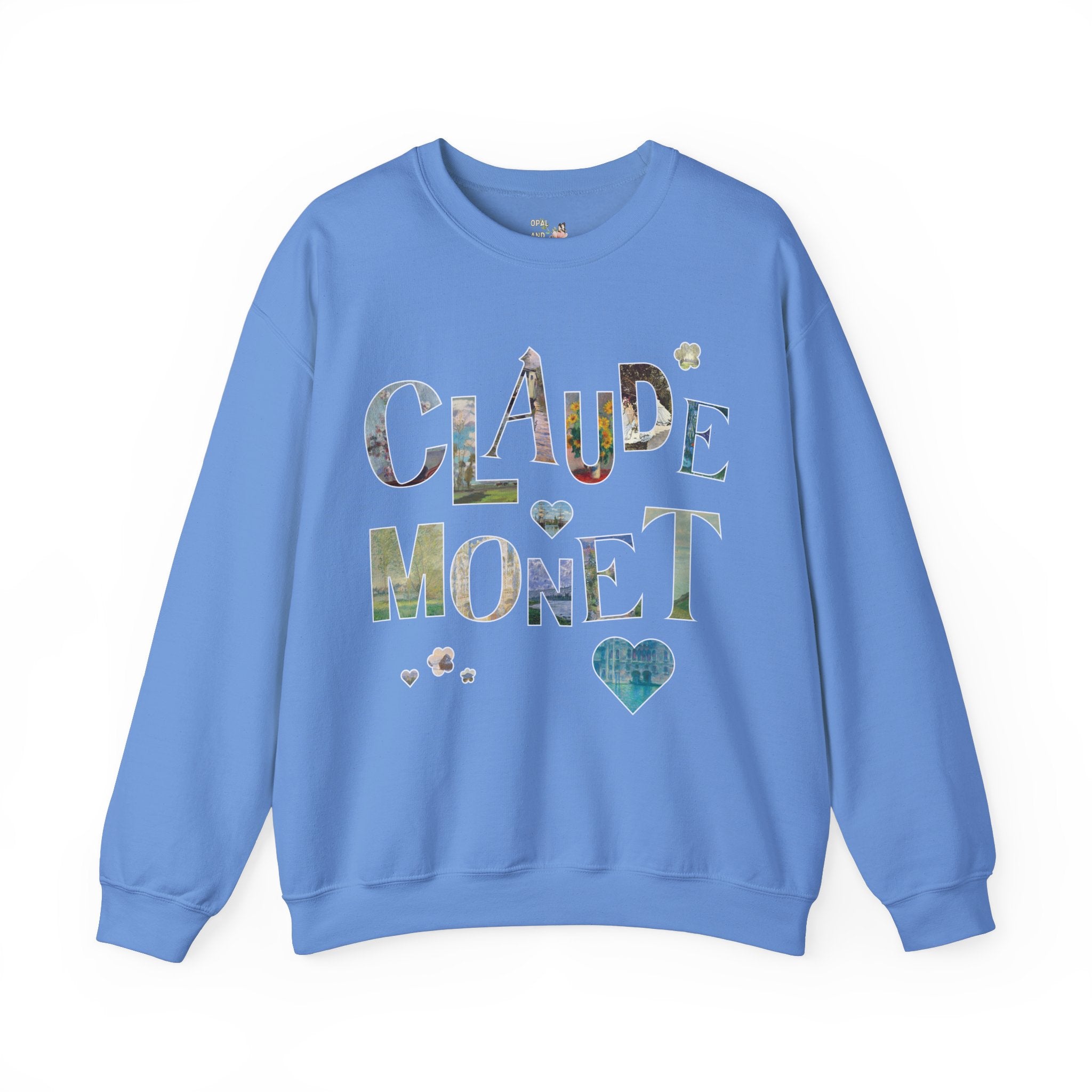 Claude Monet Art History Sweatshirt with Famous Paintings for Friend Who Loves 19th Century Impressionist Art, Colorful Humanites Major Gift - Opal and June