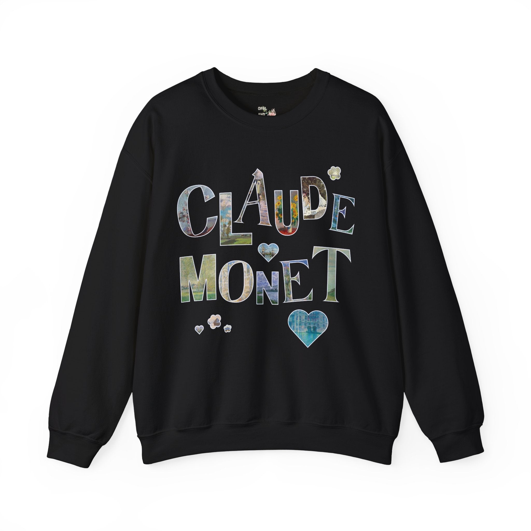 Claude Monet Art History Sweatshirt with Famous Paintings for Friend Who Loves 19th Century Impressionist Art, Colorful Humanites Major Gift - Opal and June