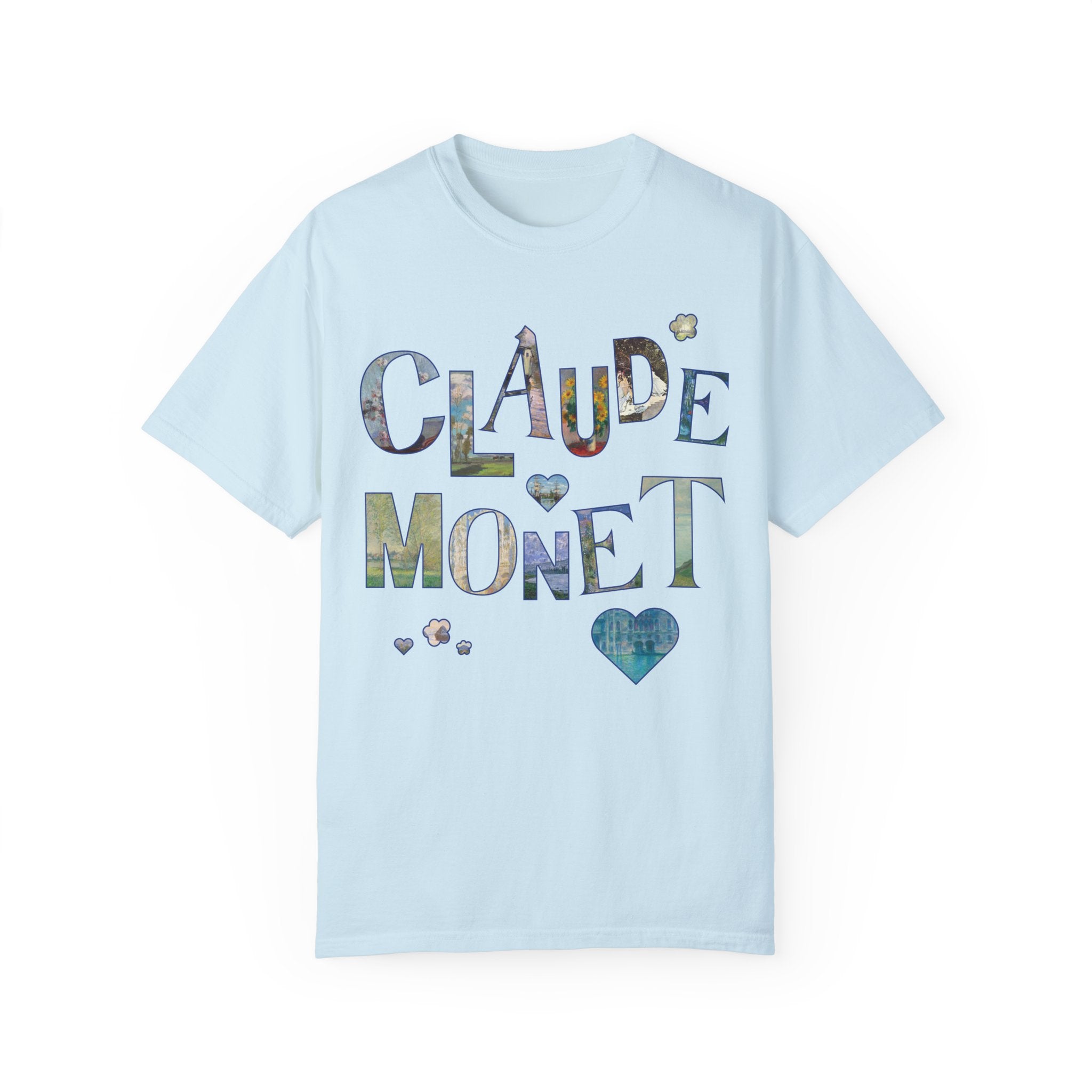 Claude Monet Art History Tee Shirt with Famous Paintings for Friend Who Loves 19th Century Impressionist Art, Colorful Humanites Major Gift - Opal and June