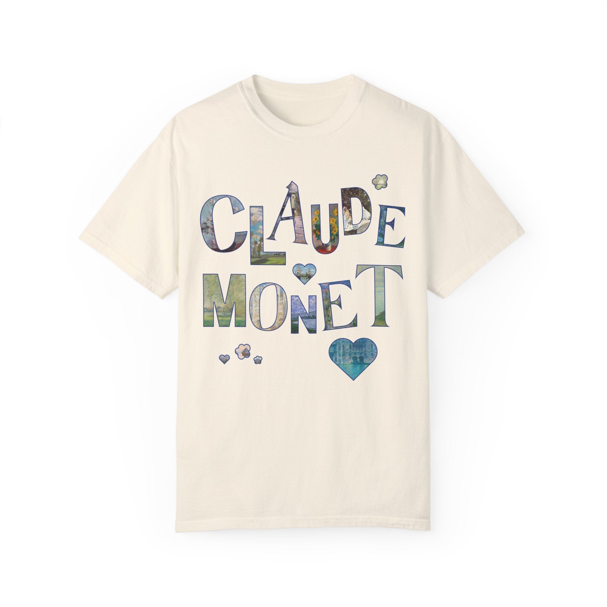Claude Monet Art History Tee Shirt with Famous Paintings for Friend Who Loves 19th Century Impressionist Art, Colorful Humanites Major Gift - Opal and June
