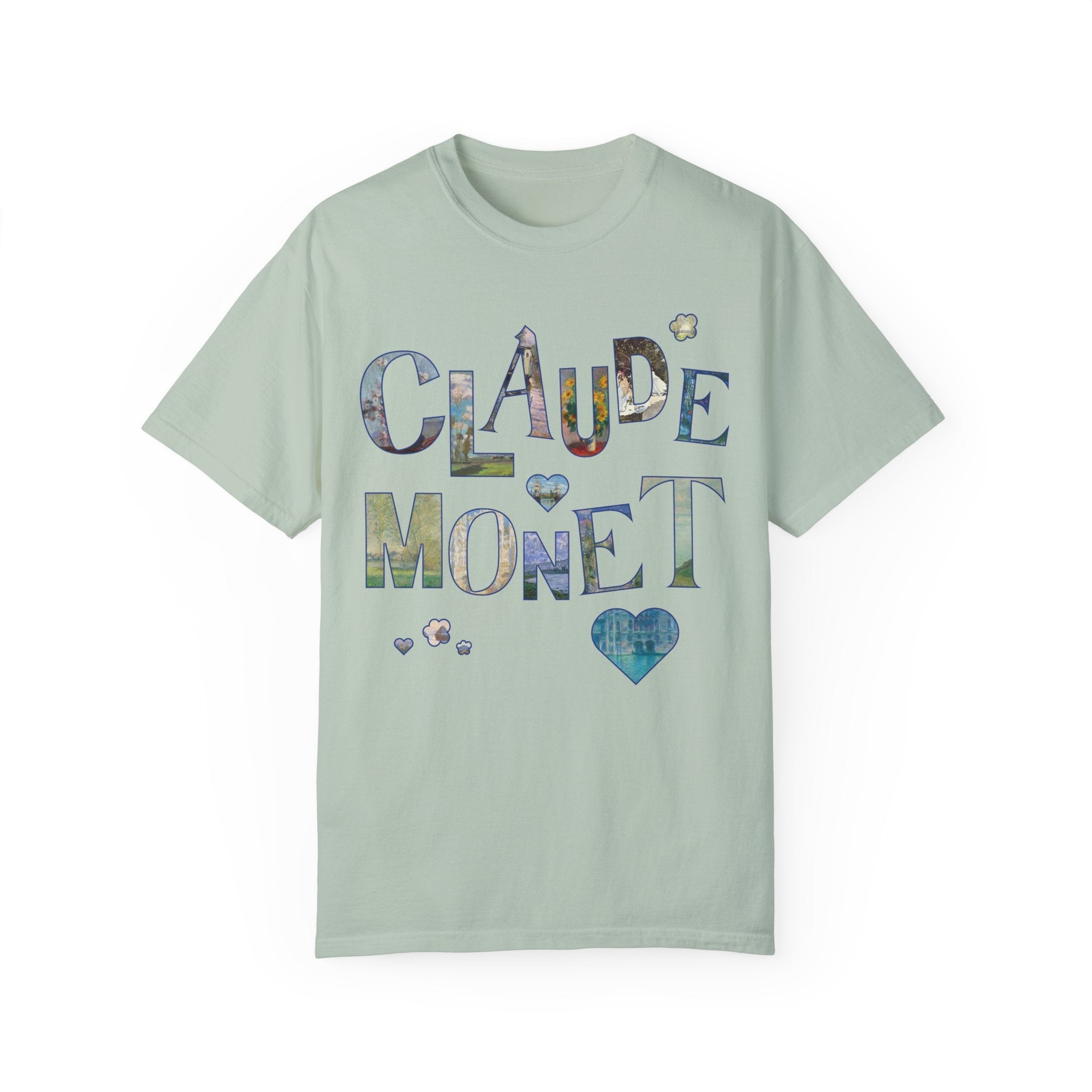 Claude Monet Art History Tee Shirt with Famous Paintings for Friend Who Loves 19th Century Impressionist Art, Colorful Humanites Major Gift - Opal and June