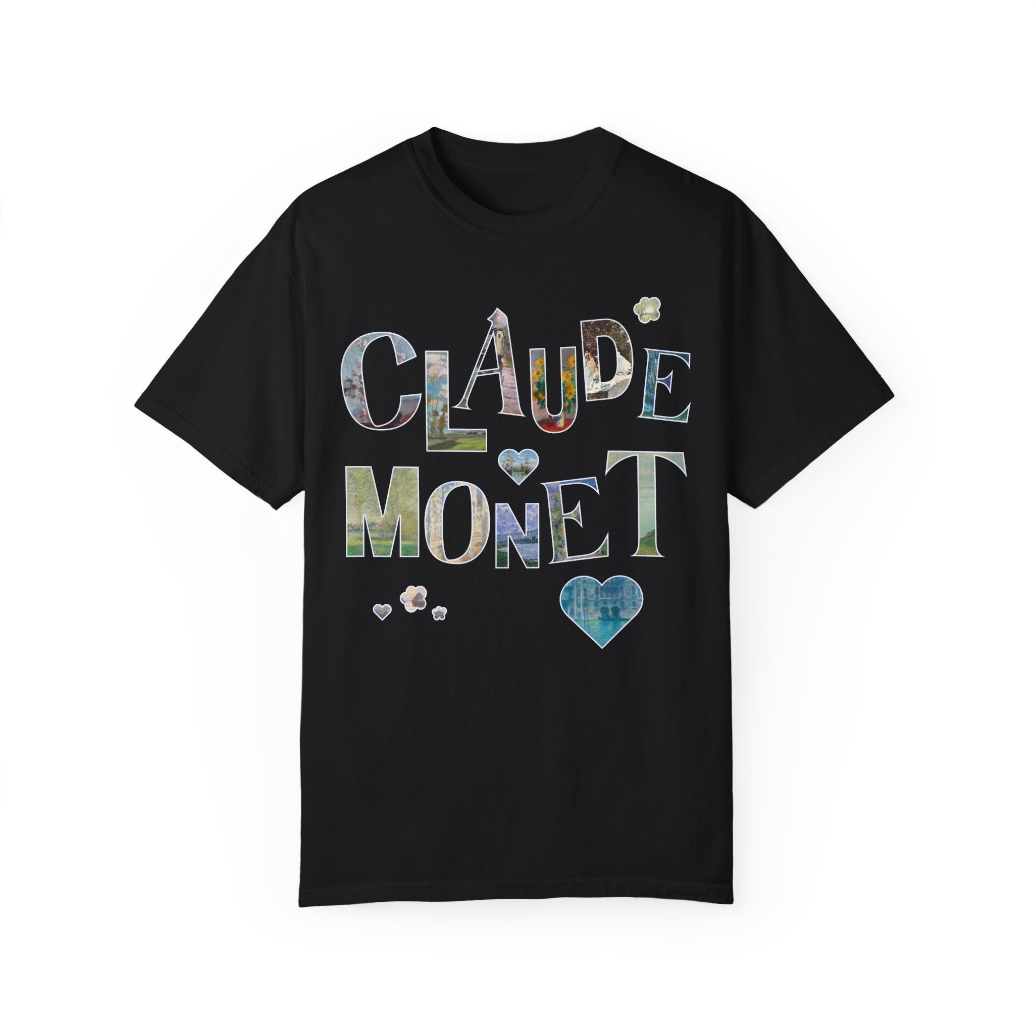 Claude Monet Art History Tee Shirt with Famous Paintings for Friend Who Loves 19th Century Impressionist Art, Colorful Humanites Major Gift - Opal and June