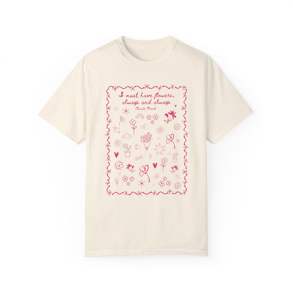 Claude Monet Gardening Tee Shirt - Opal and June