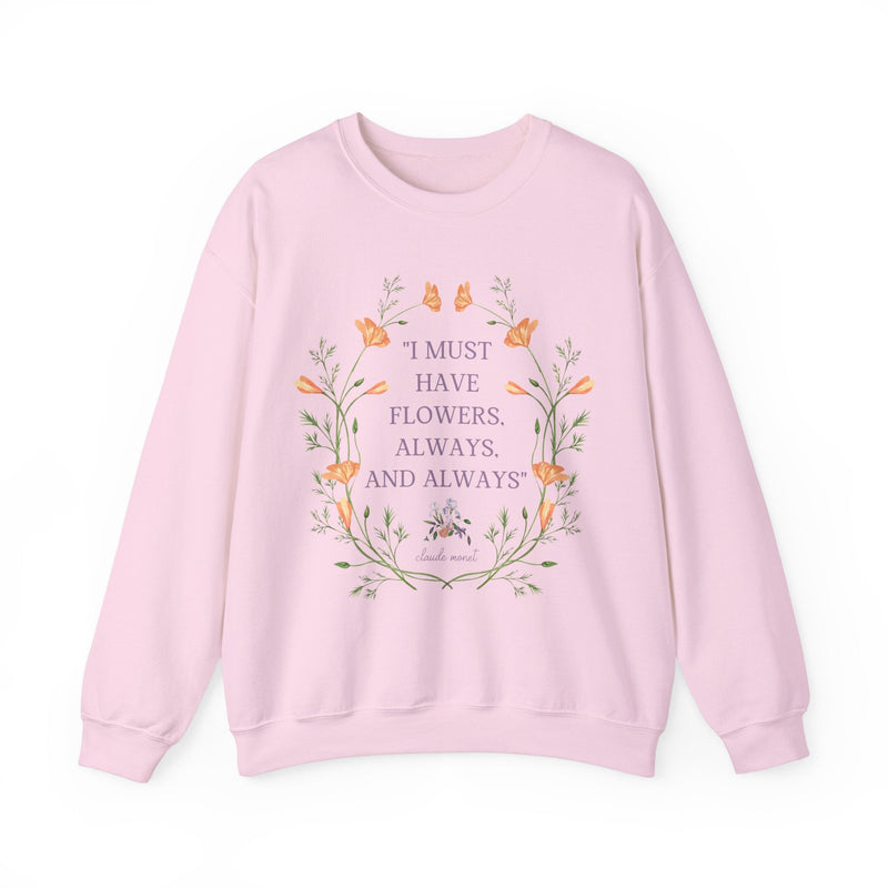 Claude Monet Quote Sweatshirt - Opal and June