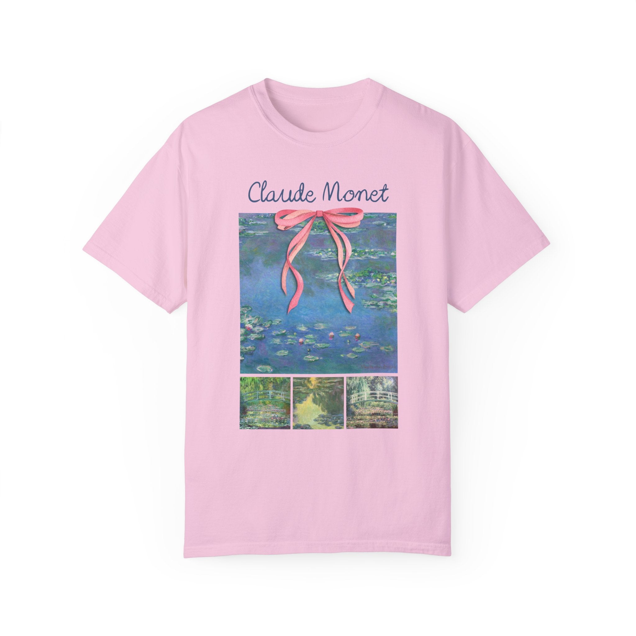 Claude Monet Water Lillies Tee Shirt, Art Historian or Friend Who Loves Art: European Art History, French Impressionist 19th Century Artists - Opal and June