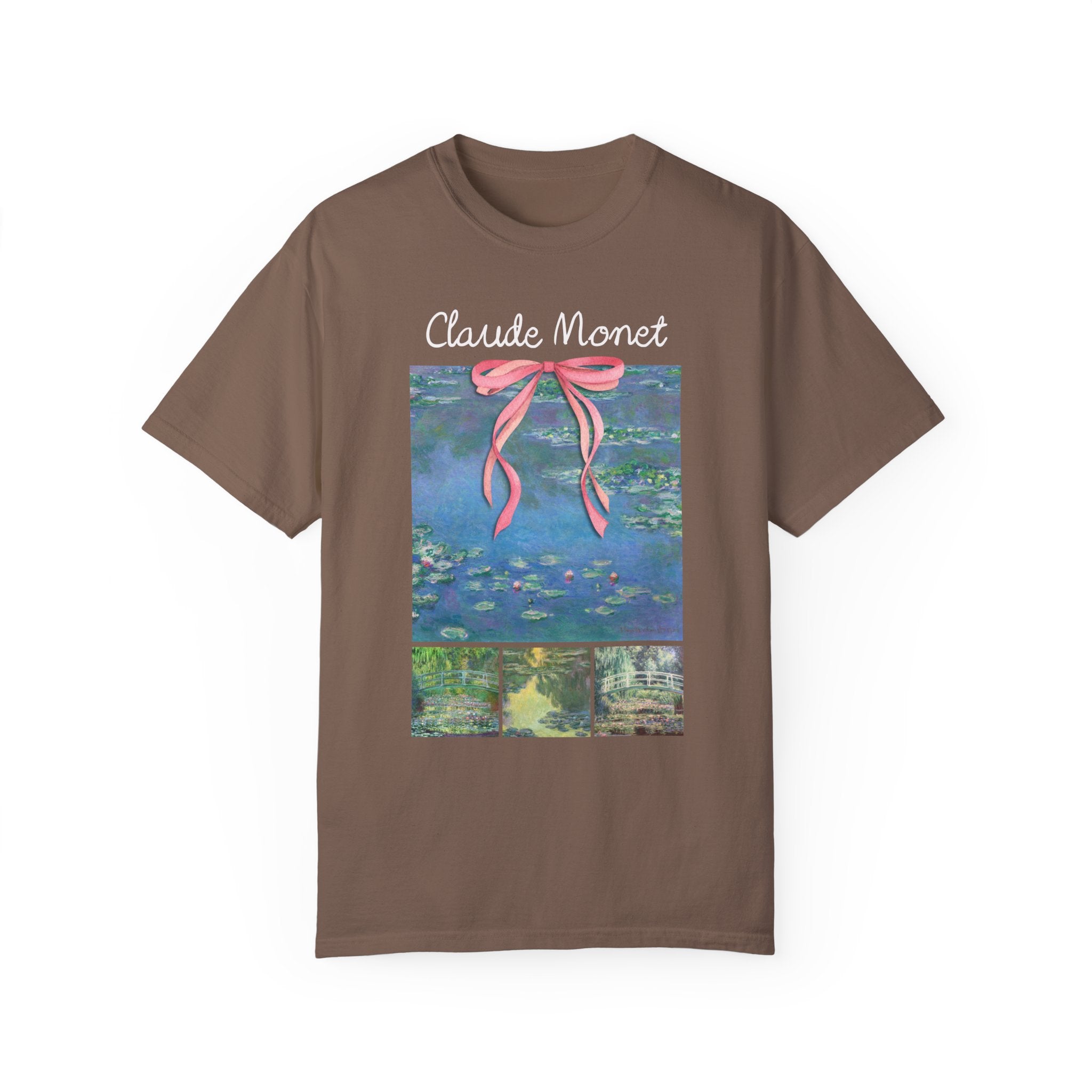 Claude Monet Water Lillies Tee Shirt, Art Historian or Friend Who Loves Art: European Art History, French Impressionist 19th Century Artists - Opal and June