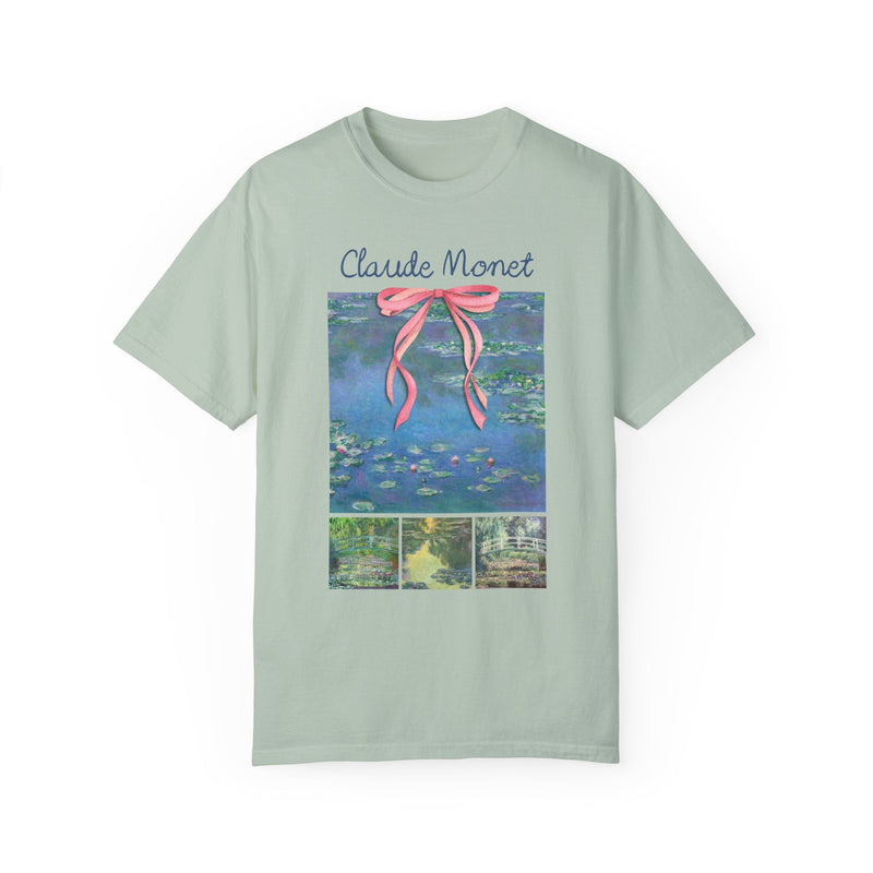 Claude Monet Water Lillies Tee Shirt, Art Historian or Friend Who Loves Art: European Art History, French Impressionist 19th Century Artists - Opal and June