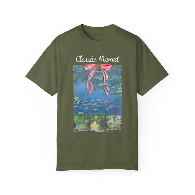 Claude Monet Water Lillies Tee Shirt, Art Historian or Friend Who Loves Art: European Art History, French Impressionist 19th Century Artists - Opal and June