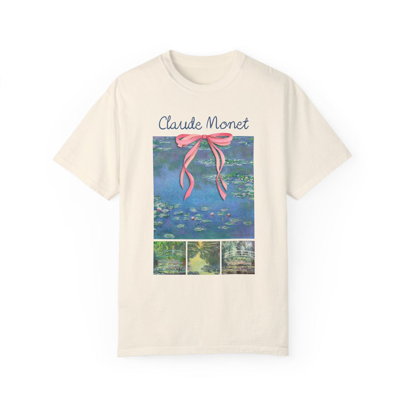 Claude Monet Water Lillies Tee Shirt, Art Historian or Friend Who Loves Art: European Art History, French Impressionist 19th Century Artists - Opal and June