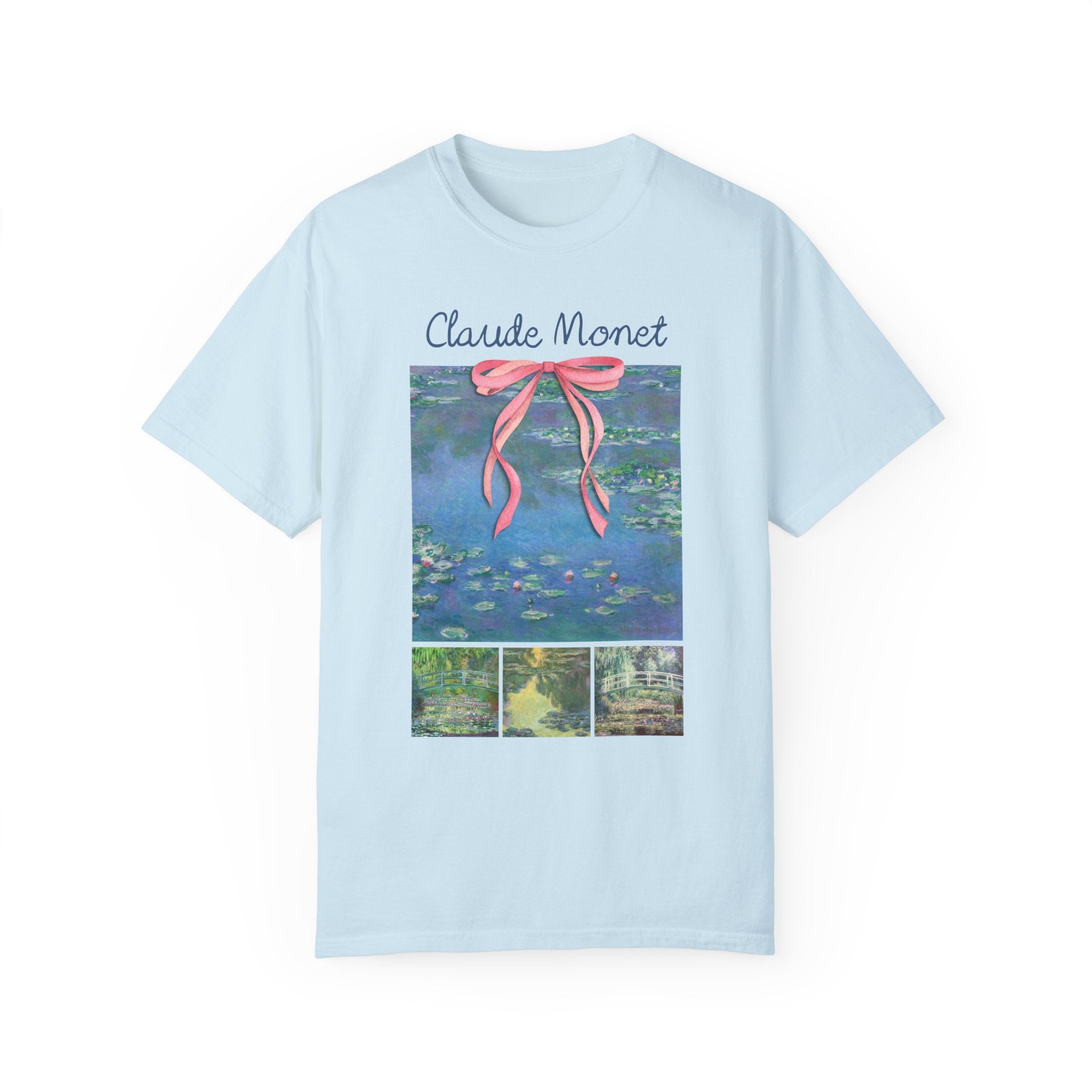 Claude Monet Water Lillies Tee Shirt, Art Historian or Friend Who Loves Art: European Art History, French Impressionist 19th Century Artists - Opal and June