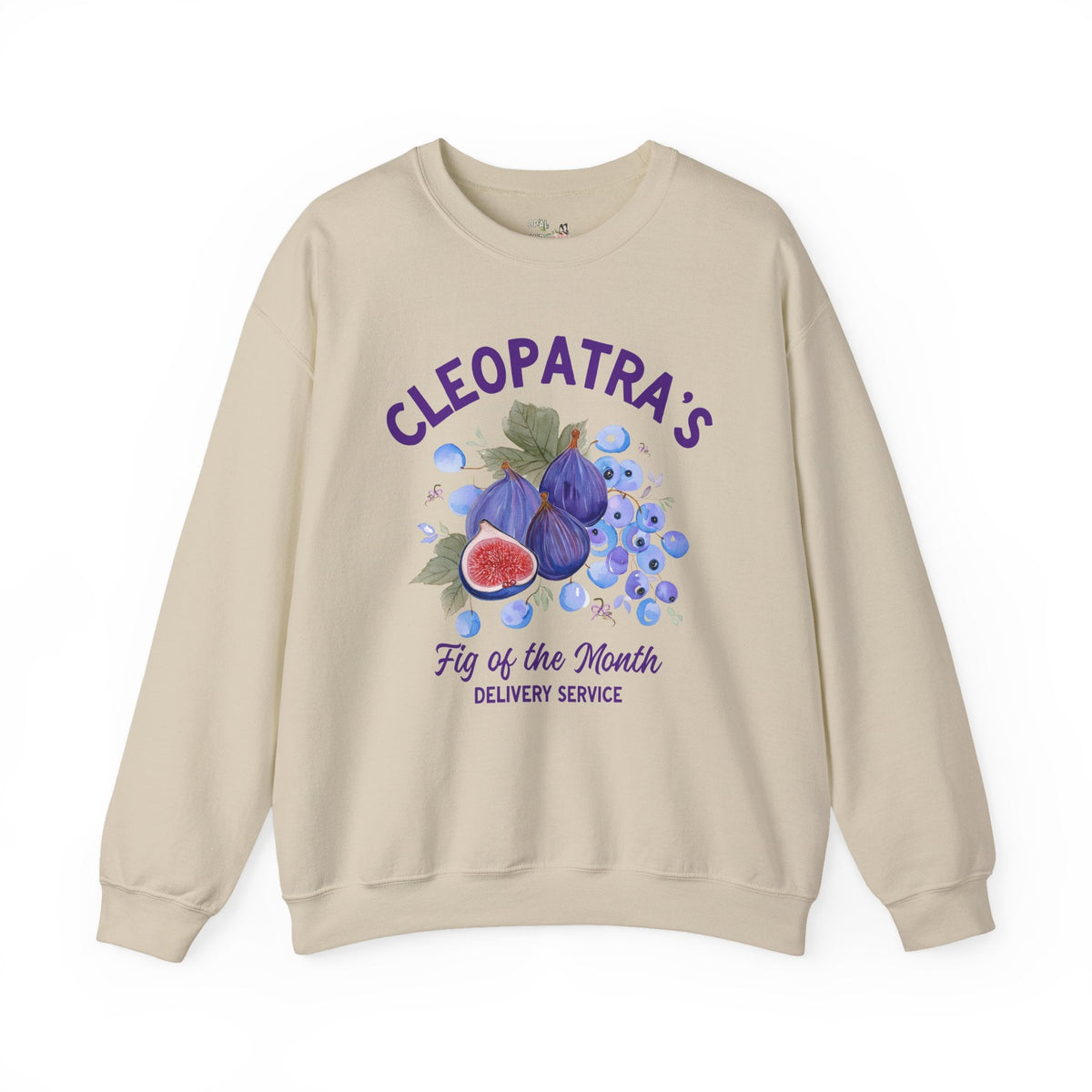 Cleopatra's Fig Delivery Sweatshirt: Ancient Egyptian Roman History Crewneck with Historian, Royal History Buff Shirt - Opal and June