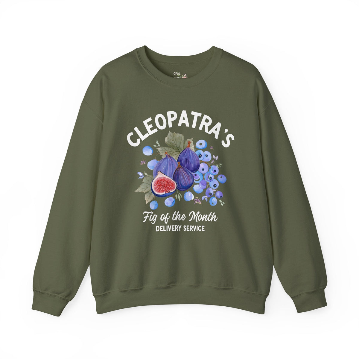 Cleopatra's Fig Delivery Sweatshirt: Ancient Egyptian Roman History Crewneck with Historian, Royal History Buff Shirt - Opal and June