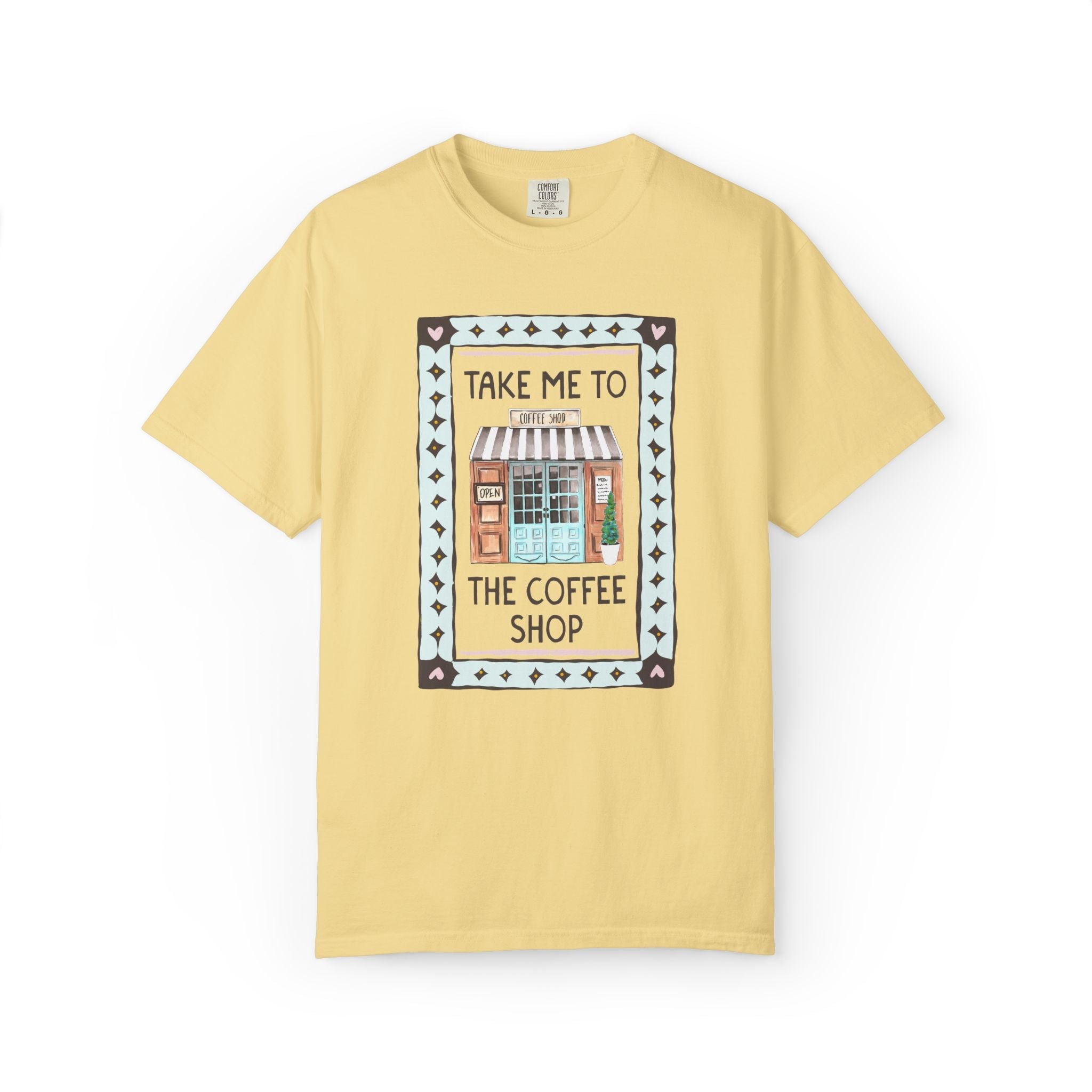 Coffee Lover Tee Shirt for Barista or Sister Who Loves Coffee: Take Me to the Coffee Shop, Silly Coffee Addict Gift for Teen Daughter - Opal and June