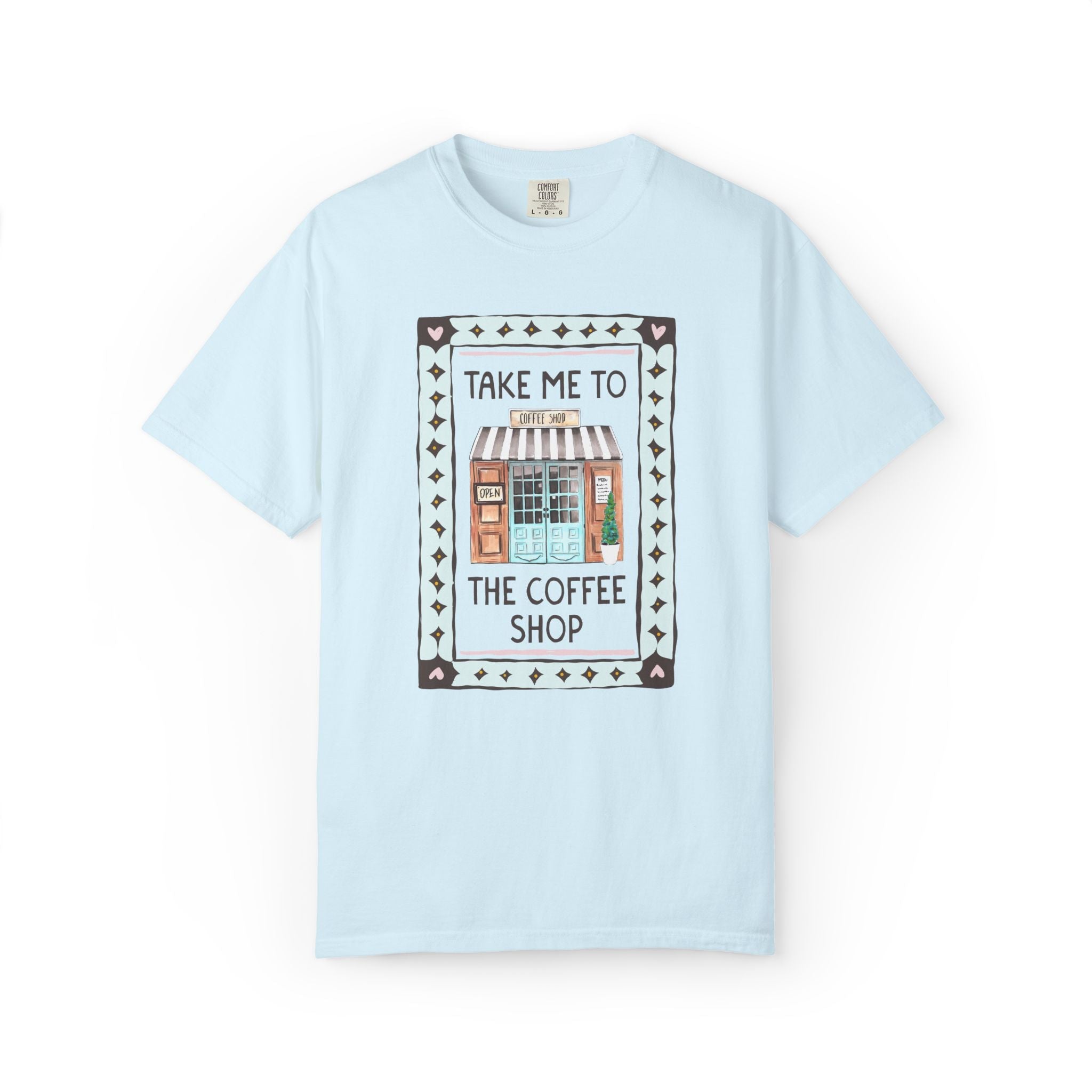 Coffee Lover Tee Shirt for Barista or Sister Who Loves Coffee: Take Me to the Coffee Shop, Silly Coffee Addict Gift for Teen Daughter - Opal and June
