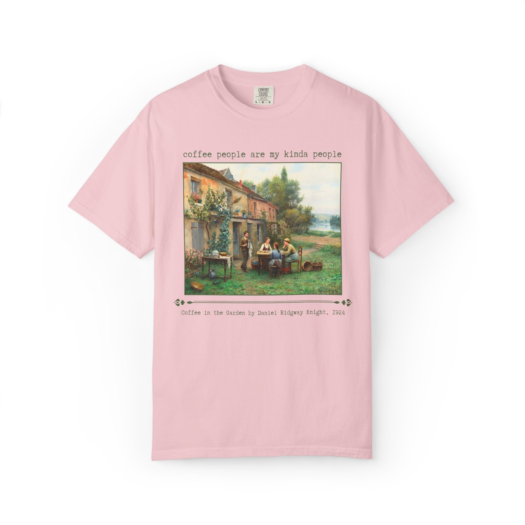 Coffee People Are My Kinda People Art History T-Shirt for Coffee Lover, Silly Famous Paintings History Tee for Humanities Major or Barista - Opal and June