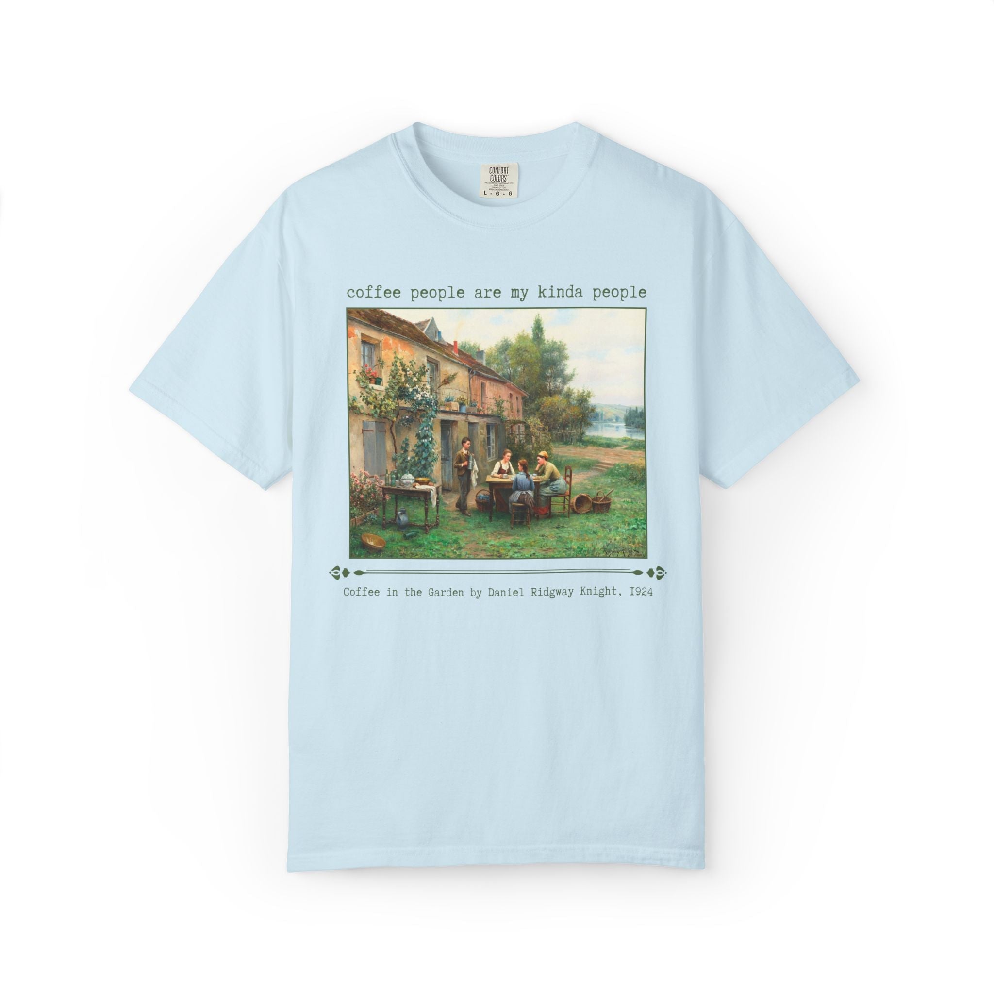Coffee People Are My Kinda People Art History T-Shirt for Coffee Lover, Silly Famous Paintings History Tee for Humanities Major or Barista - Opal and June