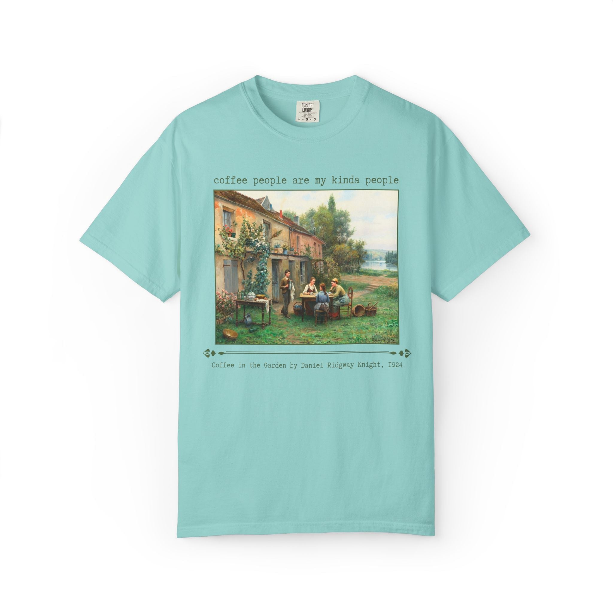 Coffee People Are My Kinda People Art History T-Shirt for Coffee Lover, Silly Famous Paintings History Tee for Humanities Major or Barista - Opal and June