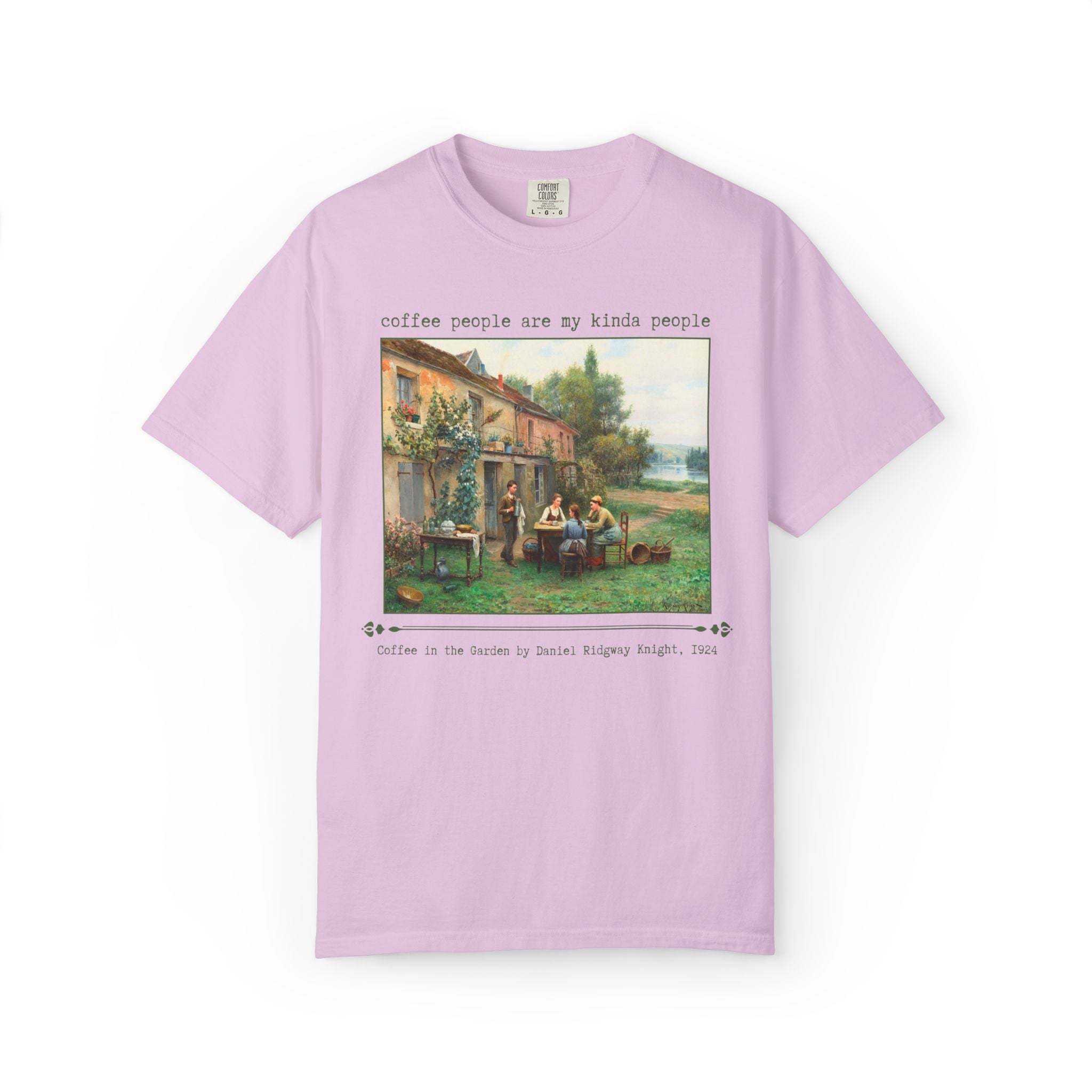 Coffee People Are My Kinda People Art History T-Shirt for Coffee Lover, Silly Famous Paintings History Tee for Humanities Major or Barista - Opal and June