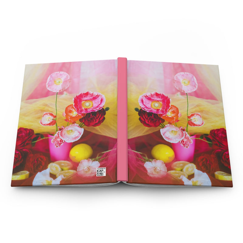 Colorful Aesthetic Flower Notebook: Hardcover Notebook with Photo Cover of Cute Backyard Flowers - Opal and June