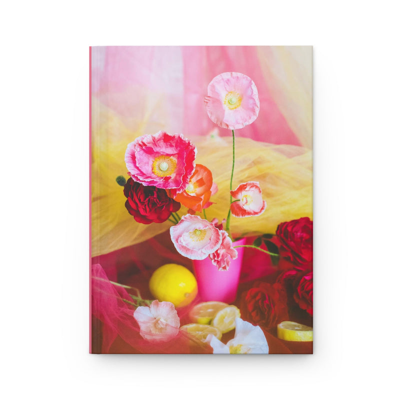 Colorful Aesthetic Flower Notebook: Hardcover Notebook with Photo Cover of Cute Backyard Flowers - Opal and June