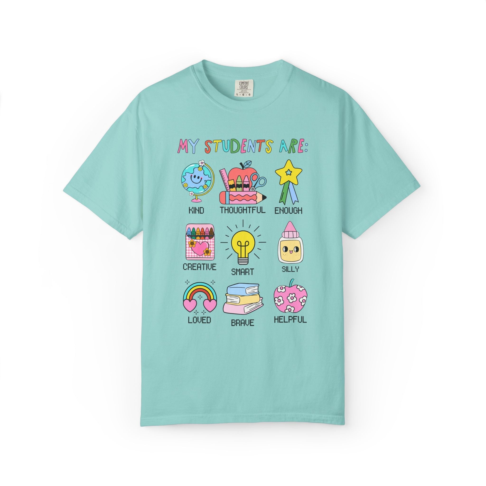 Colorful and Nostalgic Elementary Teacher Tee Shirt, School Principal T-Shirt, Graduation Gift for Early Childhood Education Major - Opal and June
