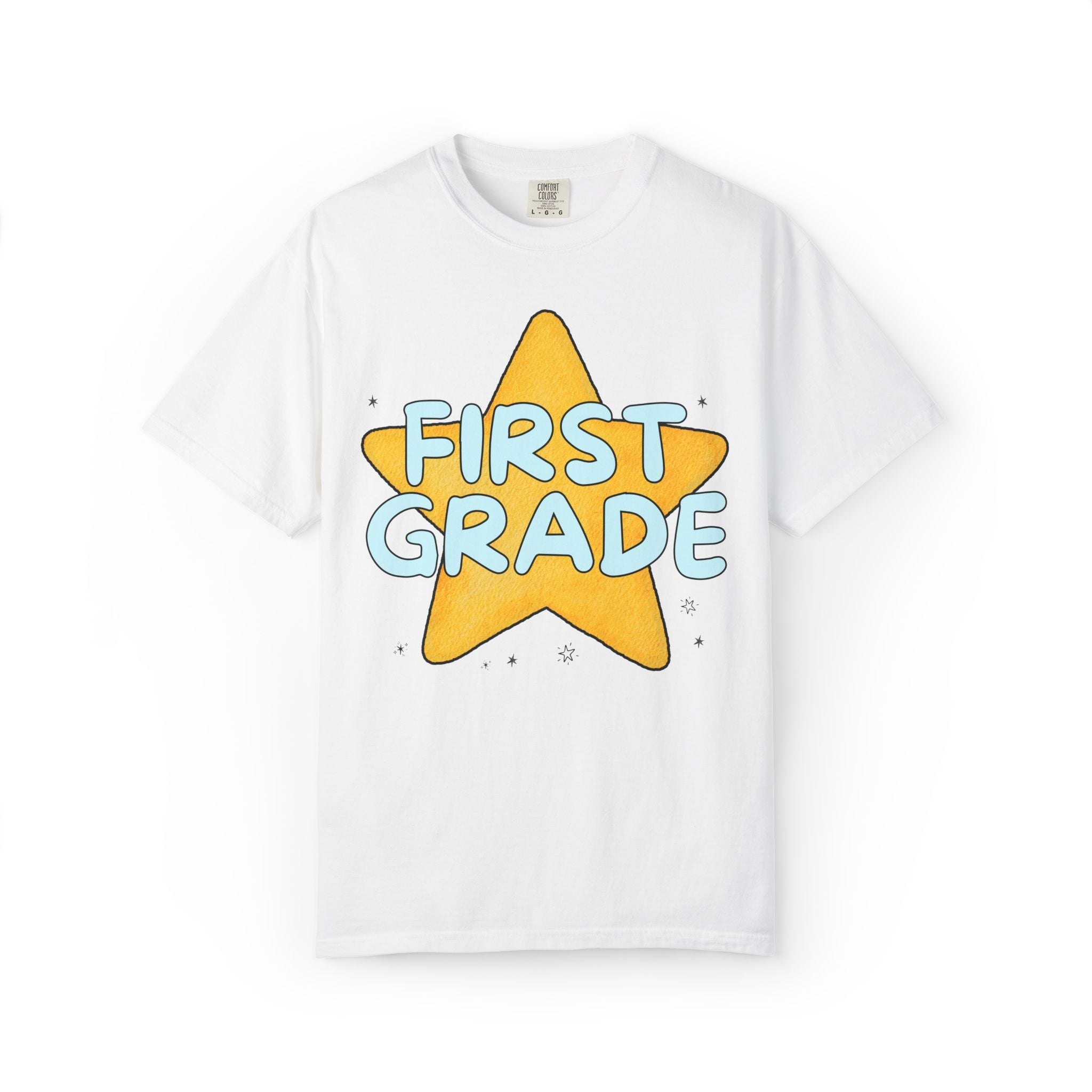 Colorful Back to School Matching Teacher Tee Shirts for Elementary School Grades Kindergarten through Fifth Grade, Cute Retro Aesthetic Tee - Opal and June