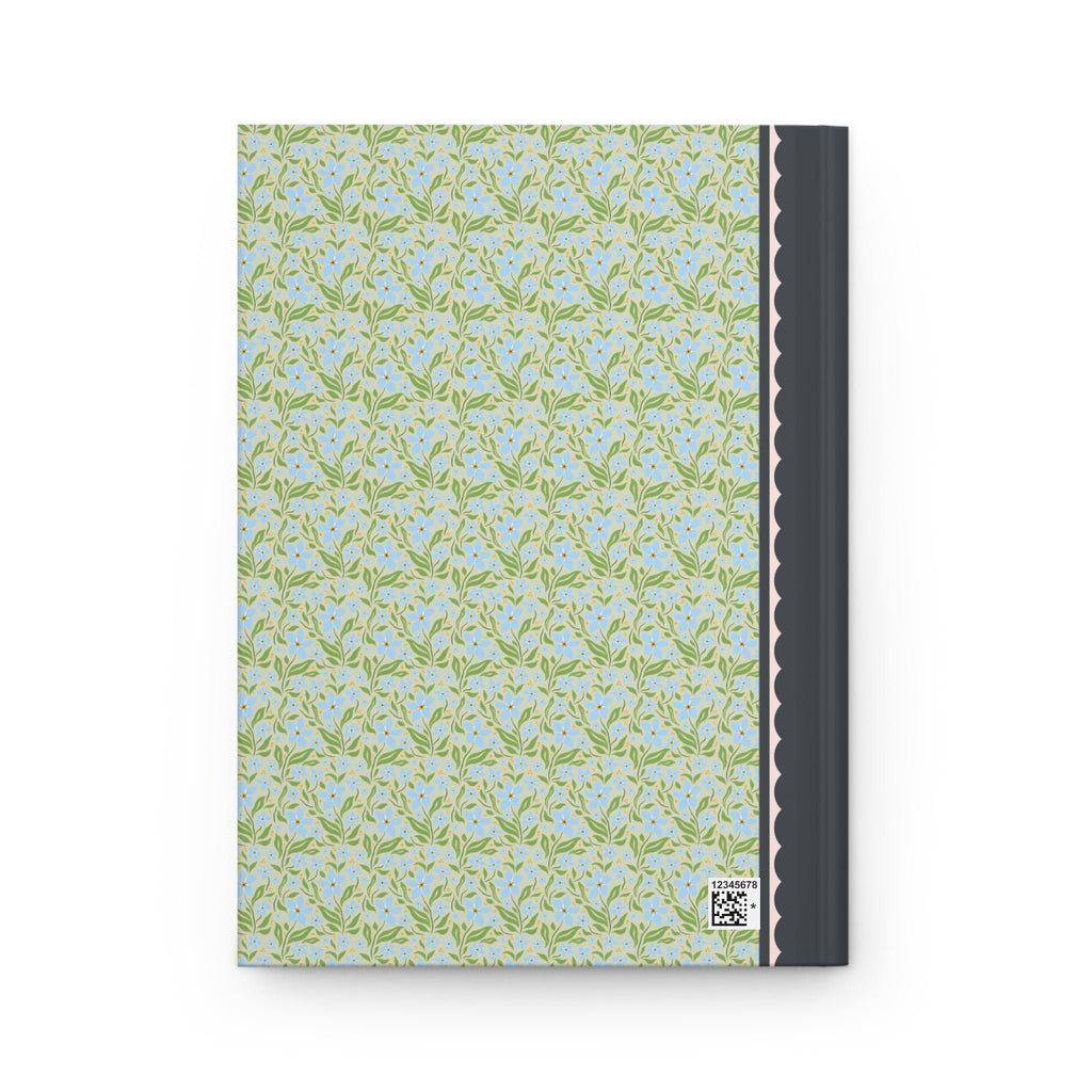 Colorful Blue and Green Floral Notebook with Vintage Wildflower Aesthetic: Sweet Cottagecore Journal with Lined Pages, Cute Birthday Gift - Opal and June