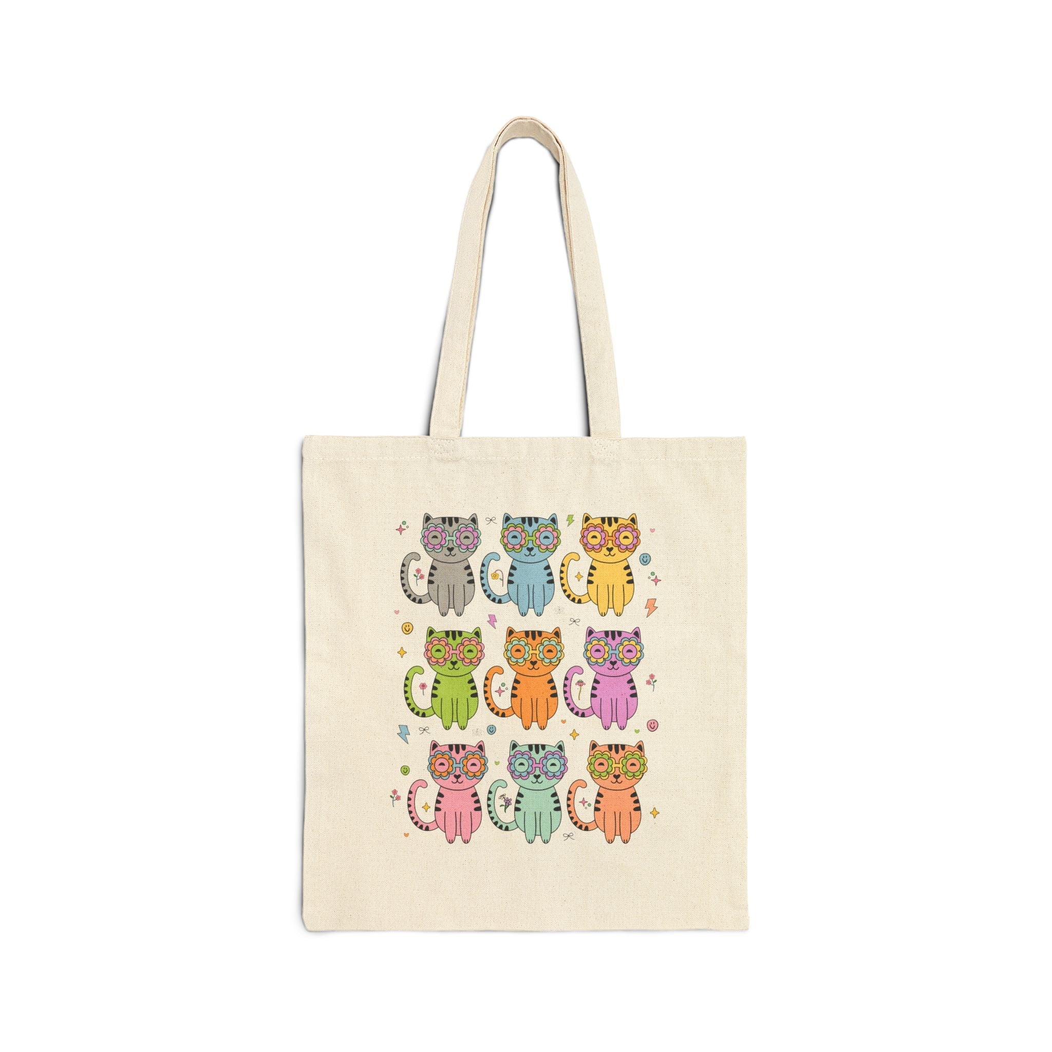 Colorful Cat Tote Bag - Opal and June