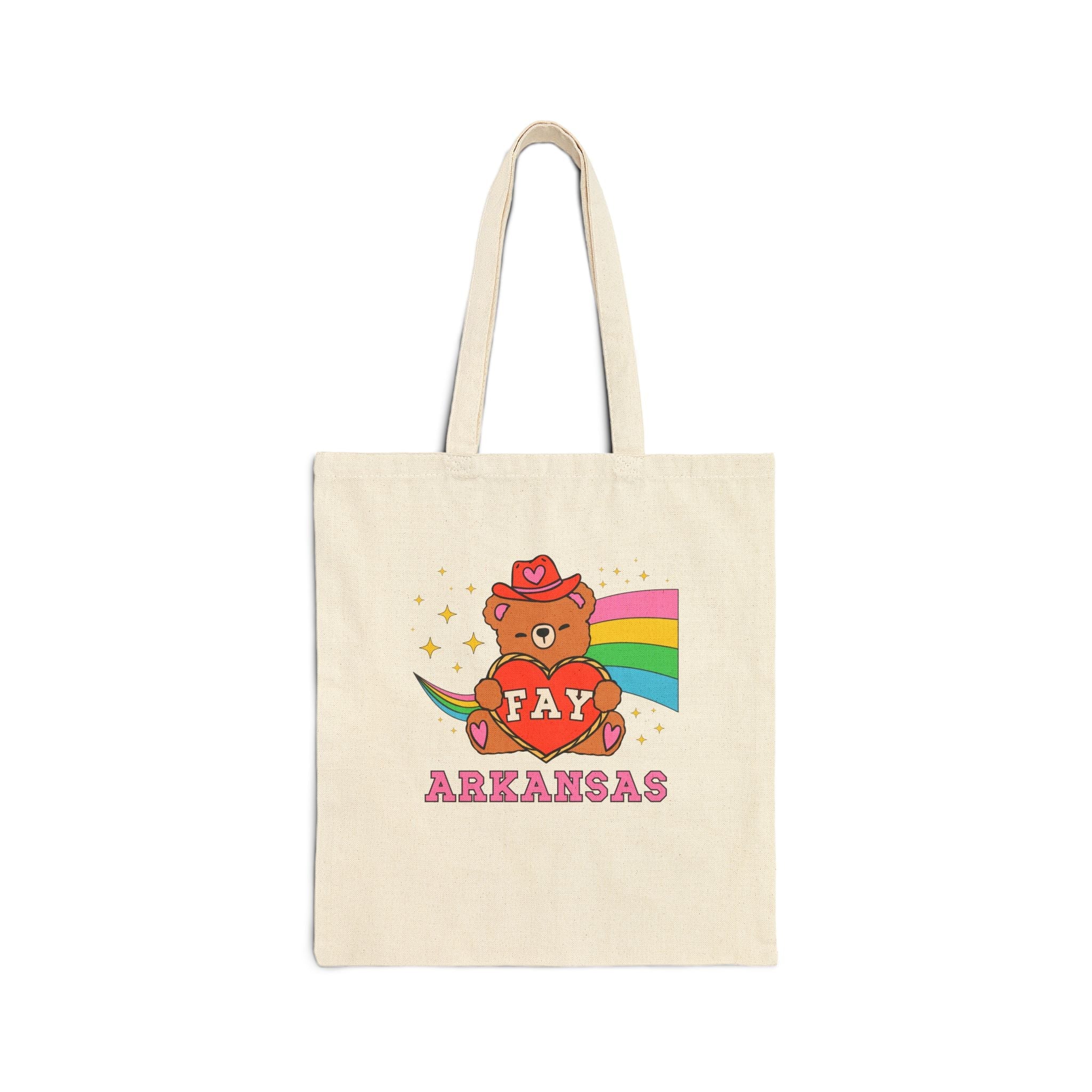 Colorful Fayetteville Arkansas Tote - Opal and June