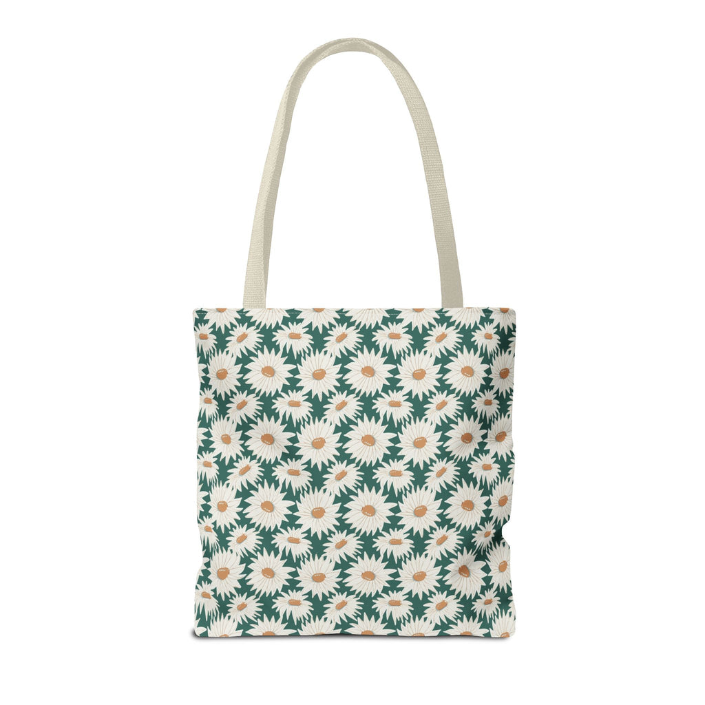 Colorful Floral Tote Bag with Initial and Cute Gingham Pattern, Pink and Green Tote Bag for Daughter or Sorority Sister, Birthday Gift: A - Opal and June