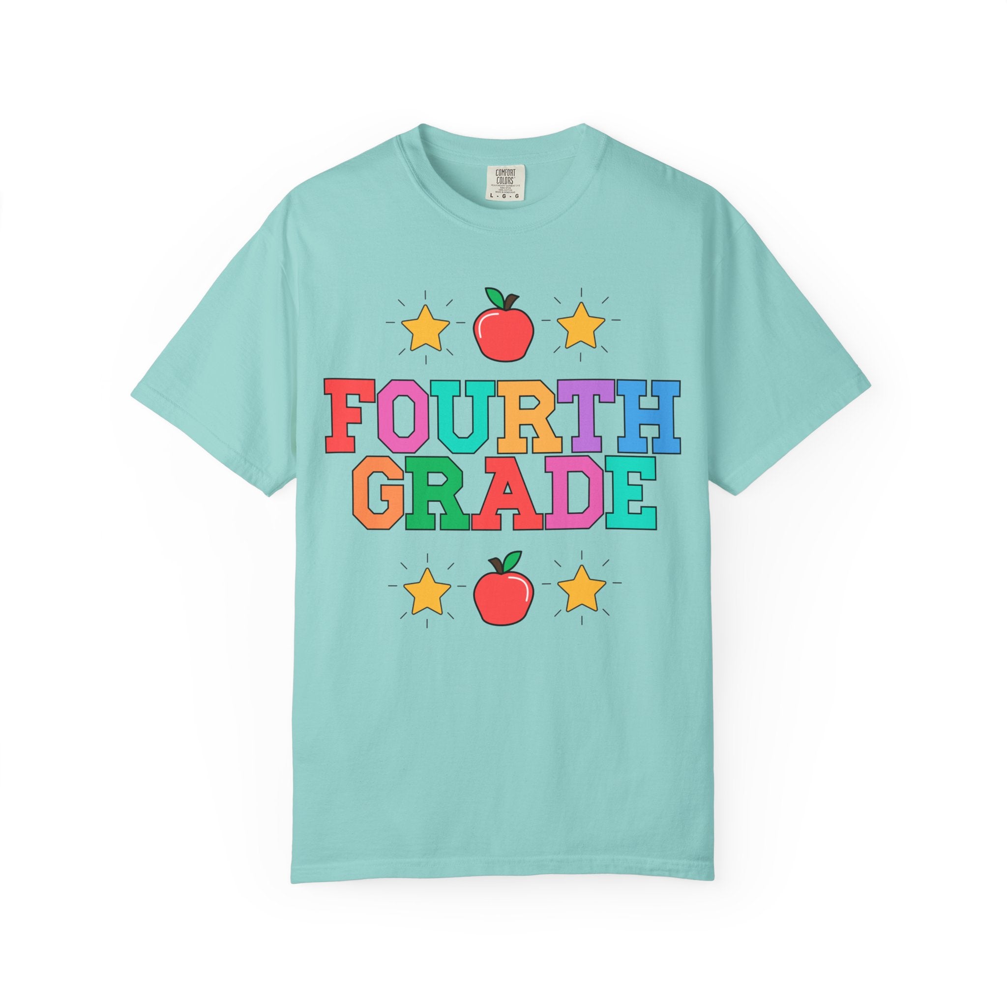 Colorful Fourth Grade Teacher Tee - Opal and June