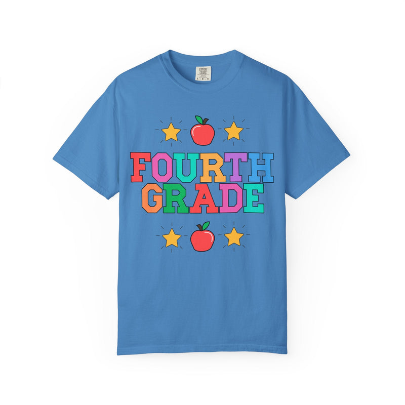 Colorful Fourth Grade Teacher Tee - Opal and June