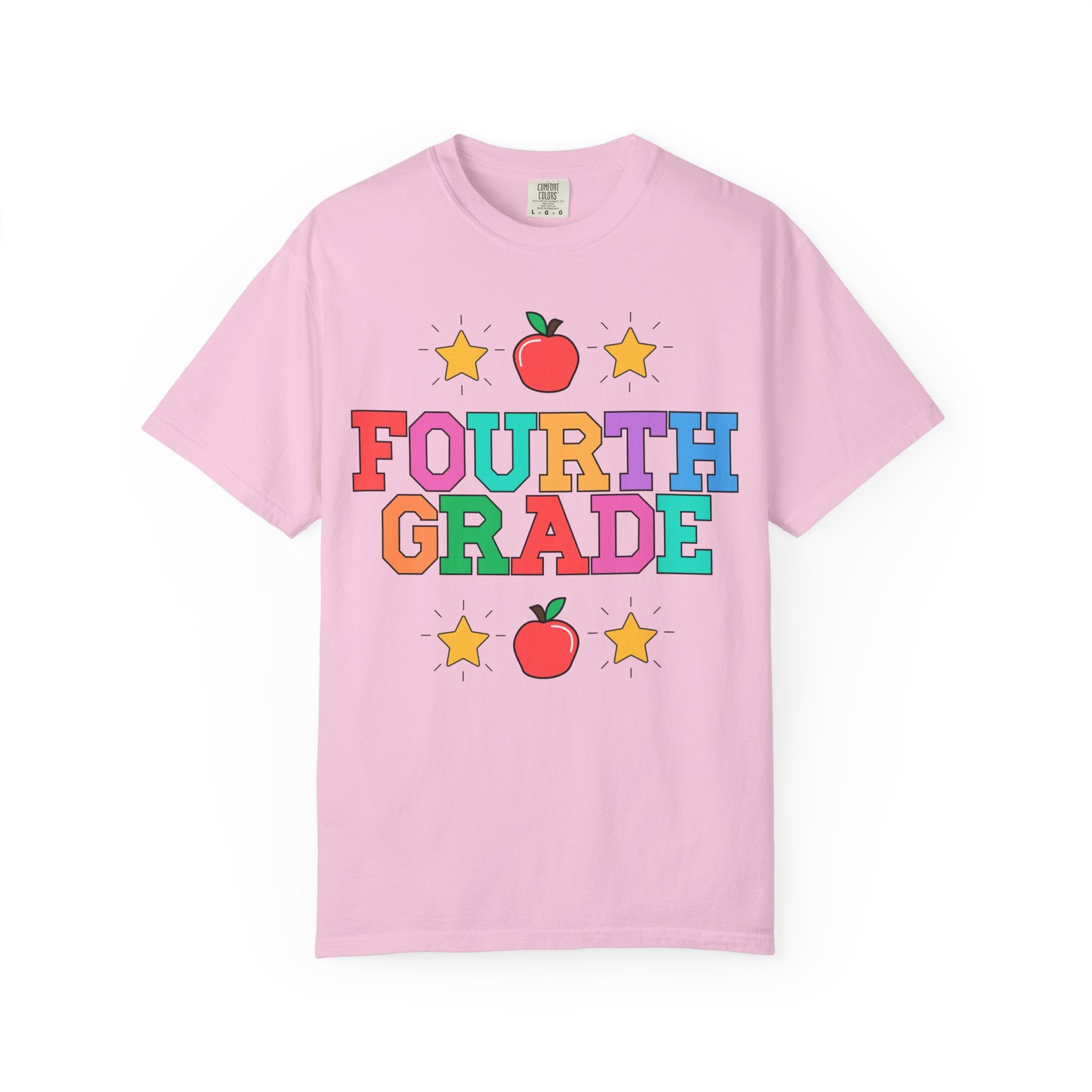 Colorful Fourth Grade Teacher Tee - Opal and June
