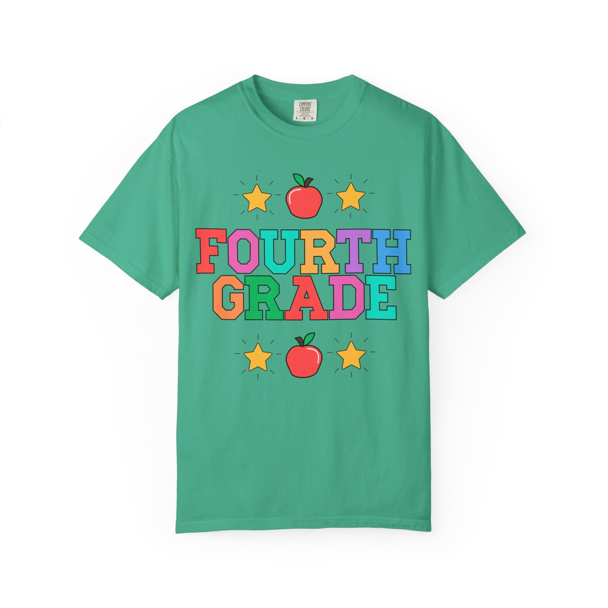 Colorful Fourth Grade Teacher Tee - Opal and June